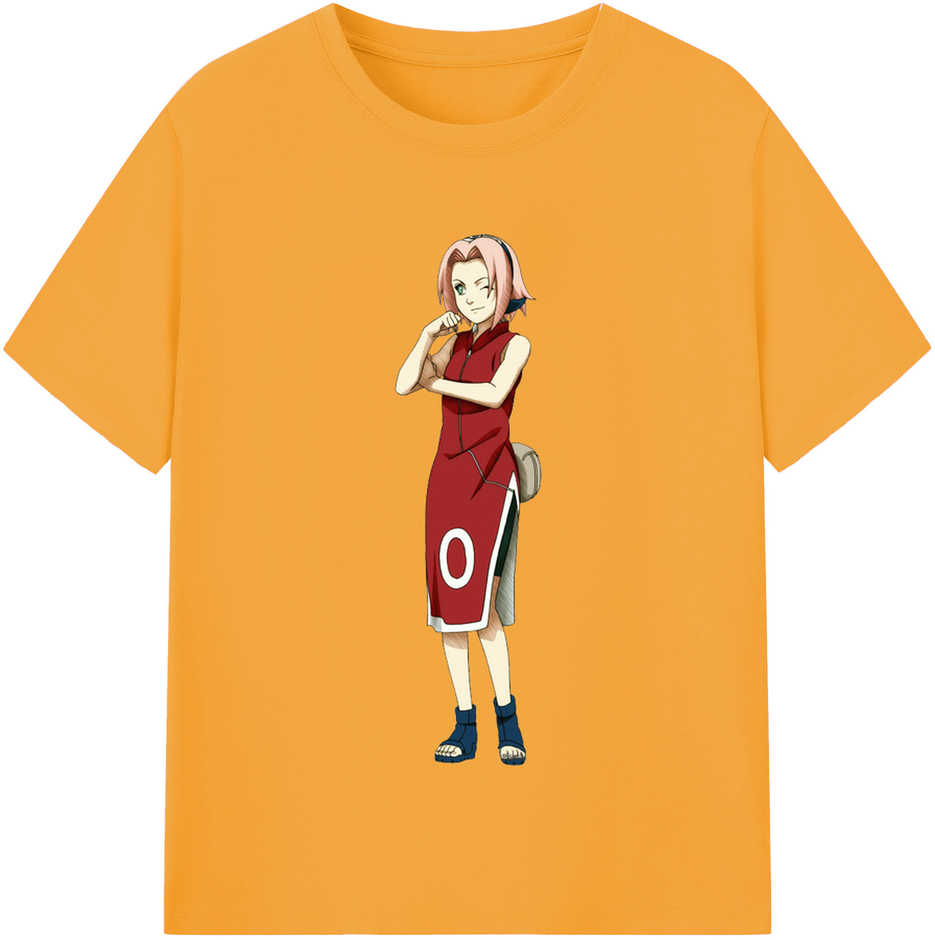 （画像用） NARUTO -ナルト- 春野サクラ Haruno Sakura レディースカジュアルプリントTシャツ（綿100％）