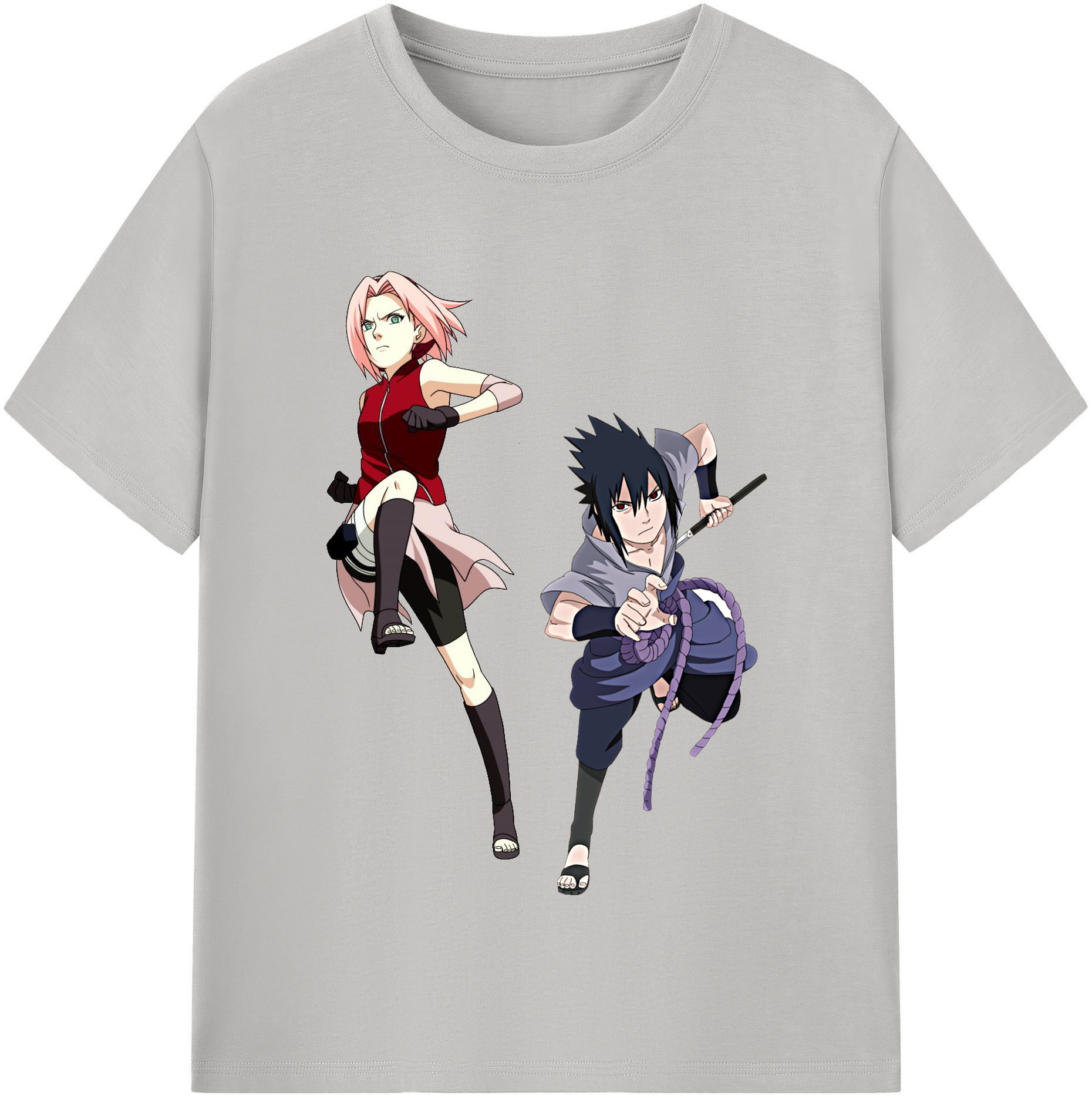 （画像用） NARUTO -ナルト- 春野サクラ Haruno Sakura レディースカジュアルプリントTシャツ（綿100％）