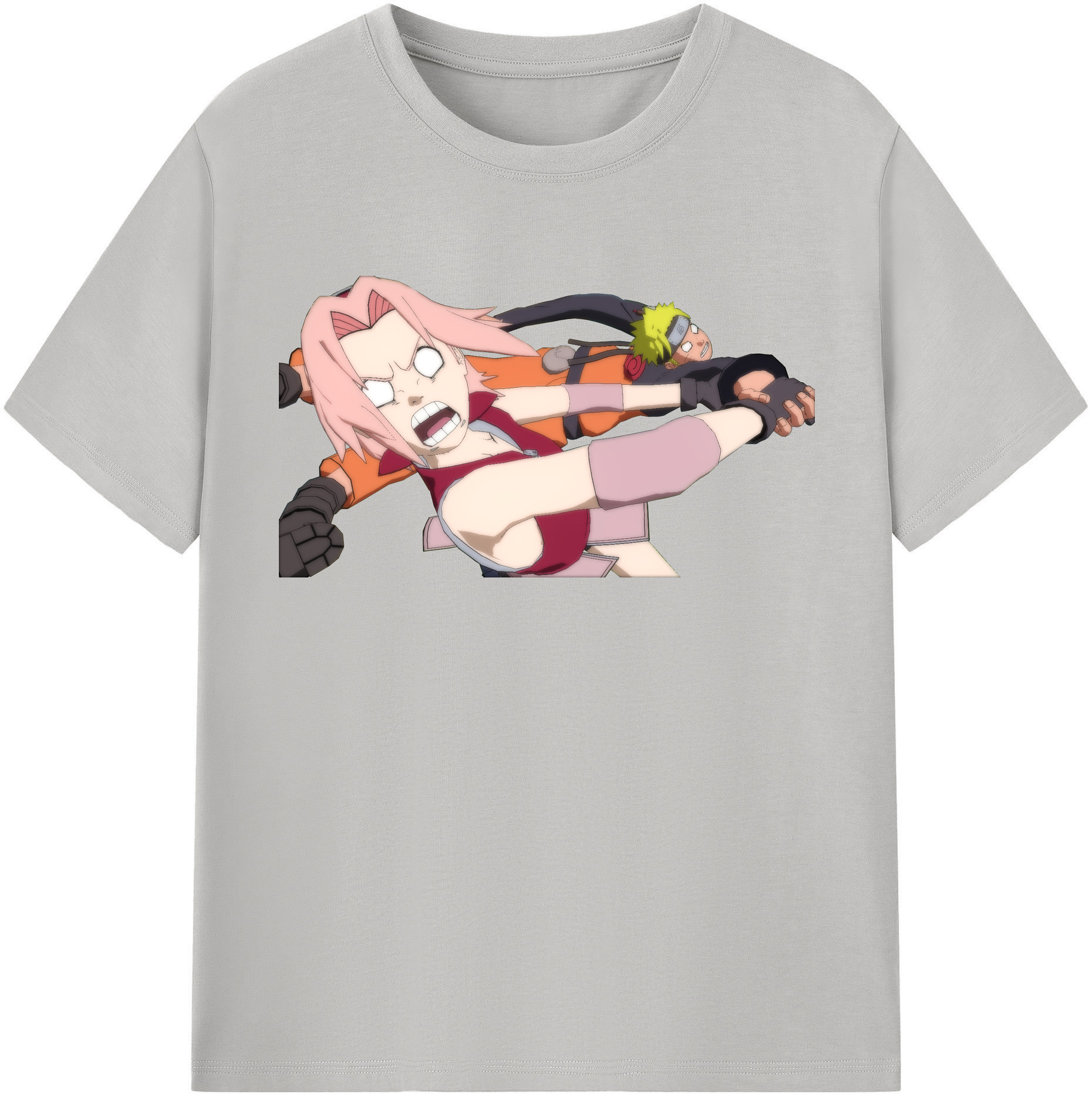 （画像用） NARUTO -ナルト- 春野サクラ Haruno Sakura レディースカジュアルプリントTシャツ（綿100％）