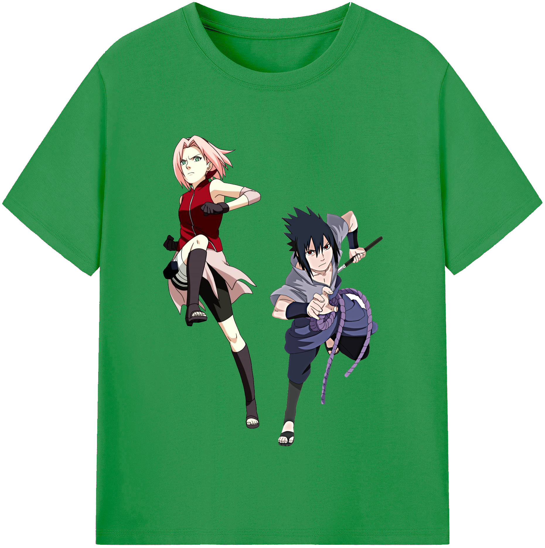 （画像用） NARUTO -ナルト- 春野サクラ Haruno Sakura レディースカジュアルプリントTシャツ（綿100％）