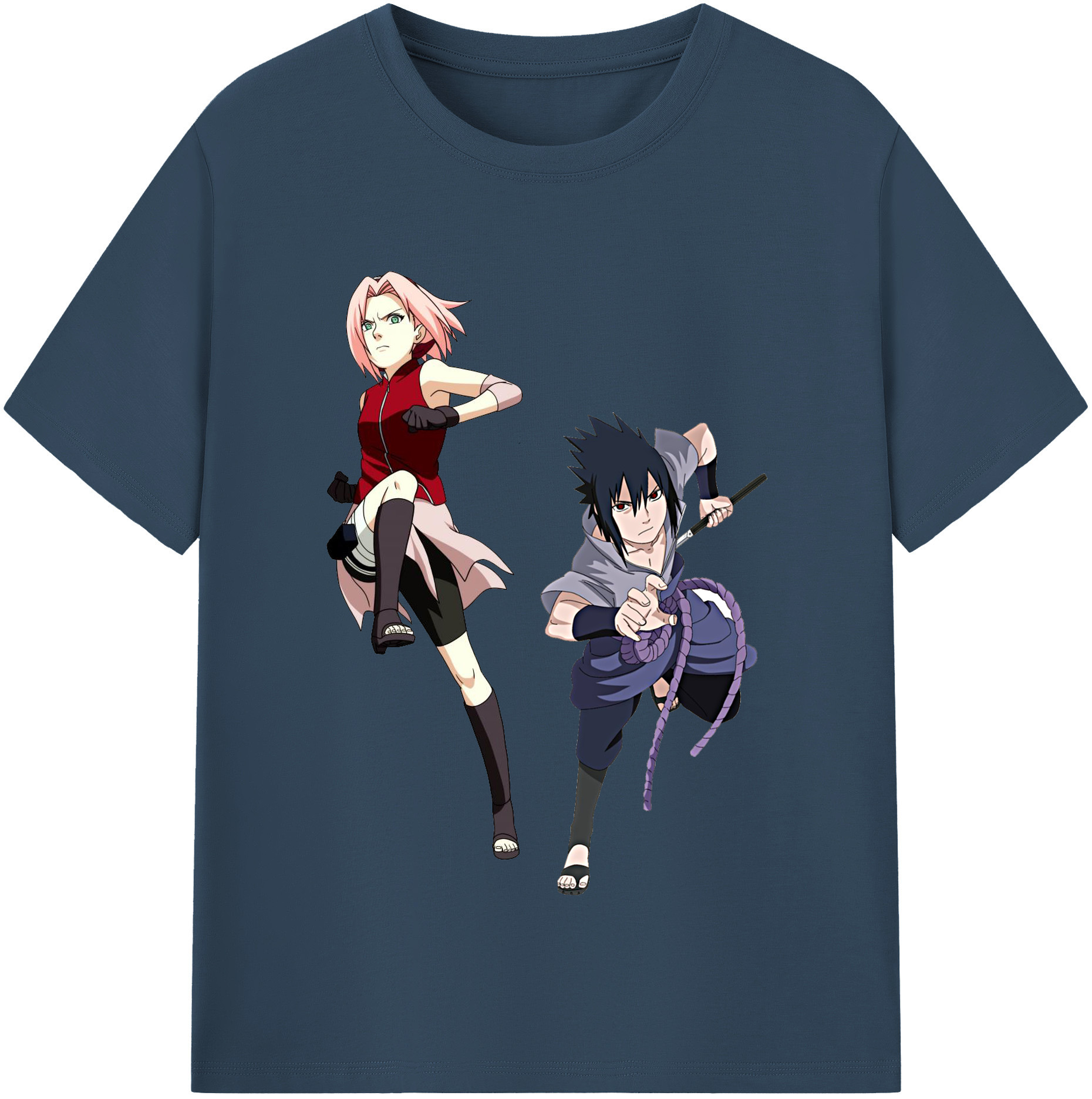 （画像用） NARUTO -ナルト- 春野サクラ Haruno Sakura レディースカジュアルプリントTシャツ（綿100％）