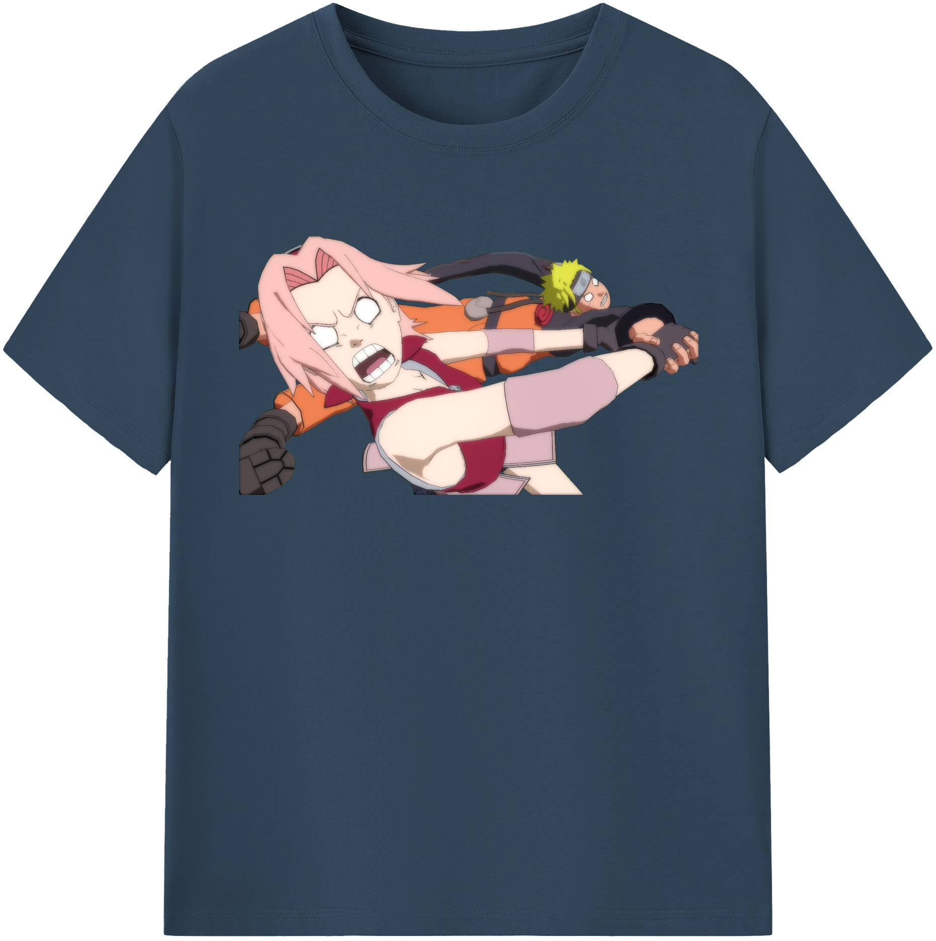 （画像用） NARUTO -ナルト- 春野サクラ Haruno Sakura レディースカジュアルプリントTシャツ（綿100％）