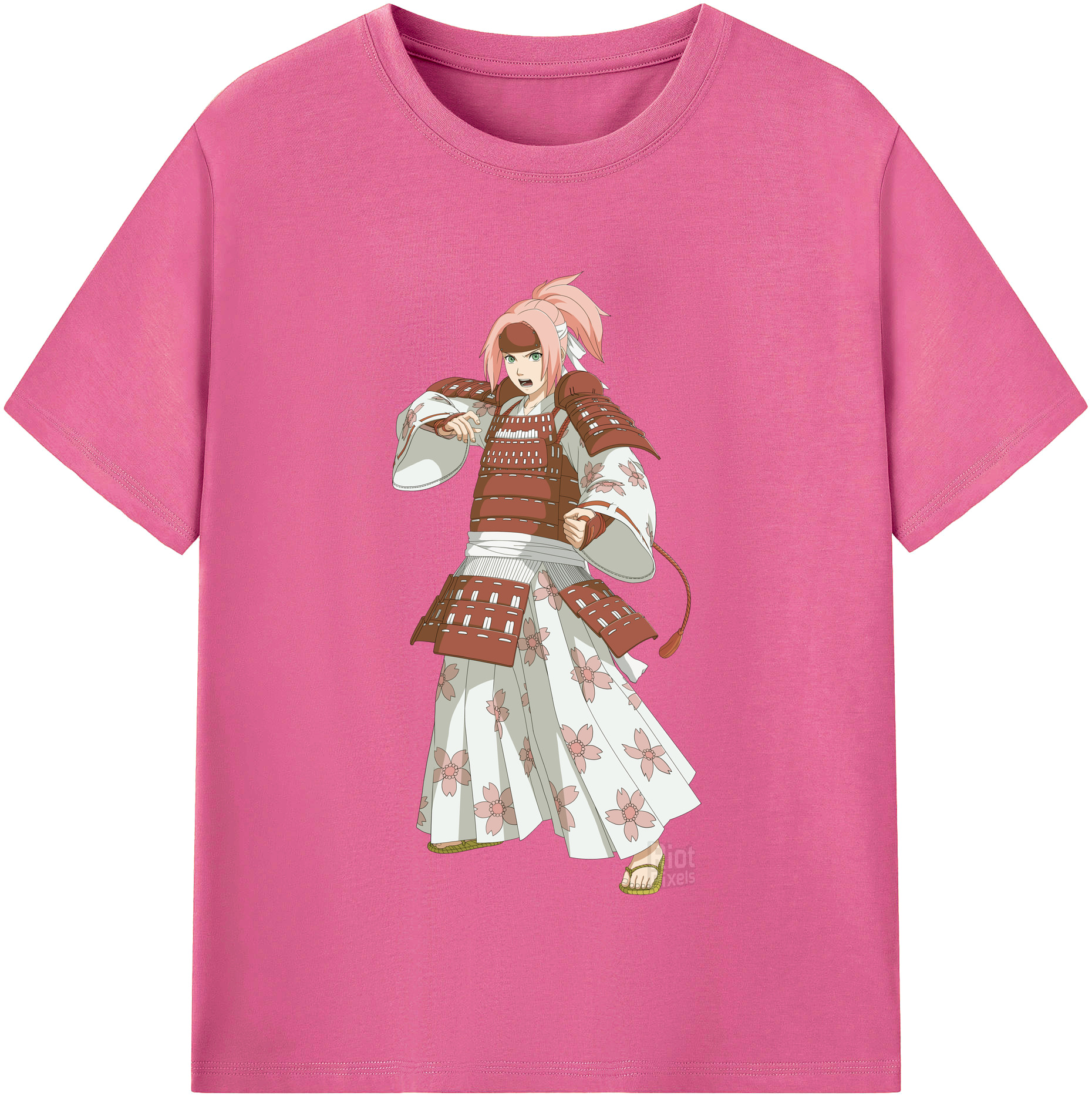 （画像用） NARUTO -ナルト- 春野サクラ Haruno Sakura レディースカジュアルプリントTシャツ（綿100％）