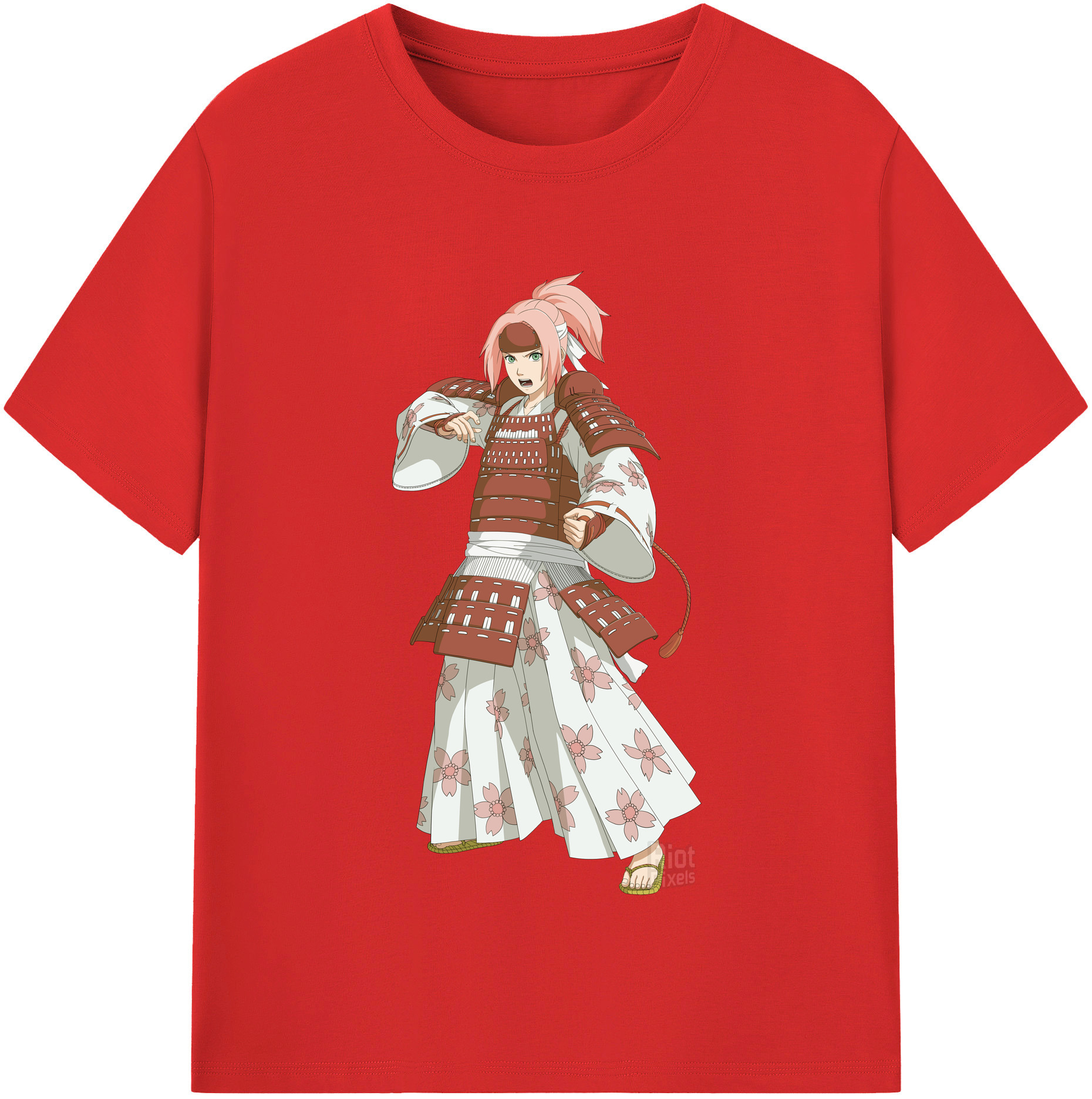 （画像用） NARUTO -ナルト- 春野サクラ Haruno Sakura レディースカジュアルプリントTシャツ（綿100％）