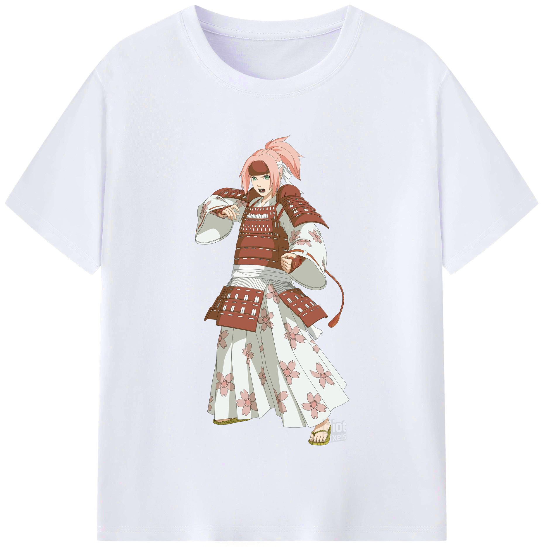 （画像用） NARUTO -ナルト- 春野サクラ Haruno Sakura レディースカジュアルプリントTシャツ（綿100％）