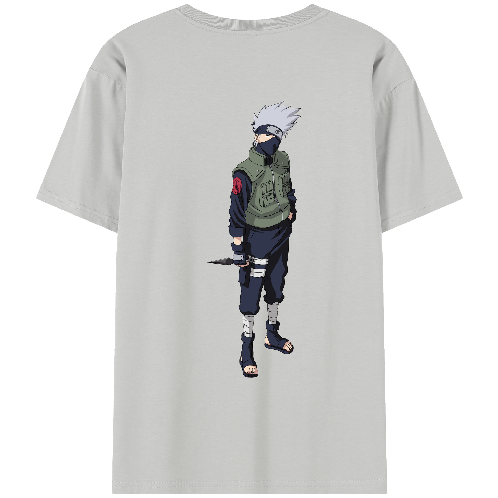 （画像用） NARUTO -ナルト- はたけ カカシ Hatake Kakashi レディース半袖Tシャツ(バックプリント)