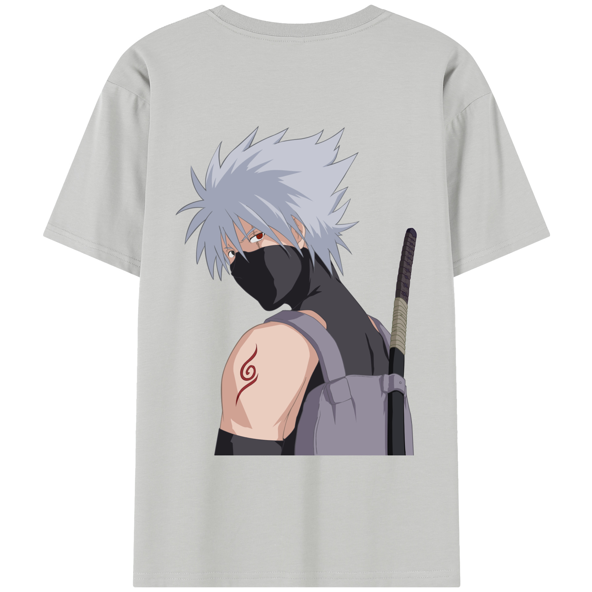 （画像用） NARUTO -ナルト- はたけ カカシ Hatake Kakashi レディース半袖Tシャツ(バックプリント)