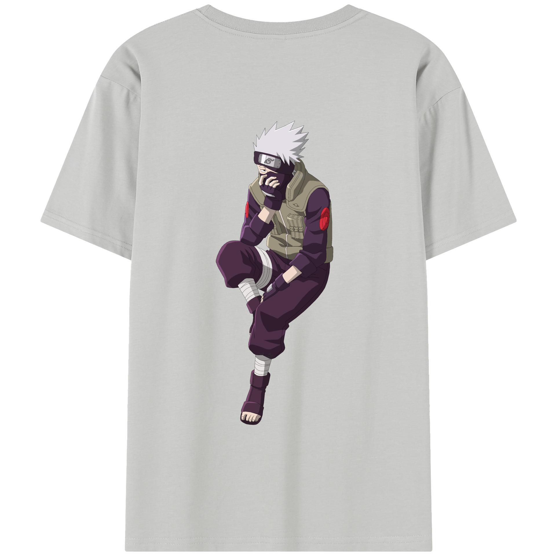 （画像用） NARUTO -ナルト- はたけ カカシ Hatake Kakashi レディース半袖Tシャツ(バックプリント)