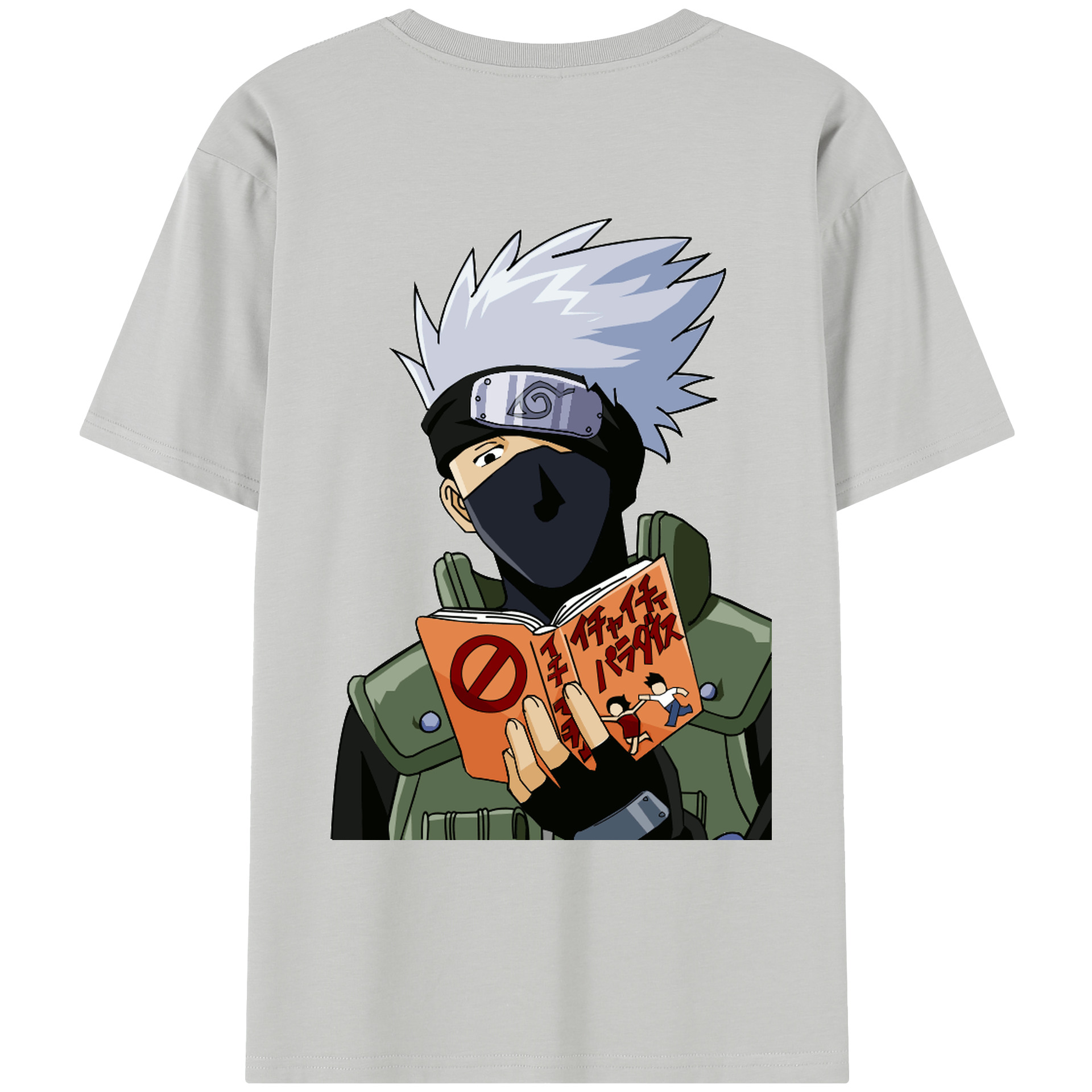 （画像用） NARUTO -ナルト- はたけ カカシ Hatake Kakashi レディース半袖Tシャツ(バックプリント)