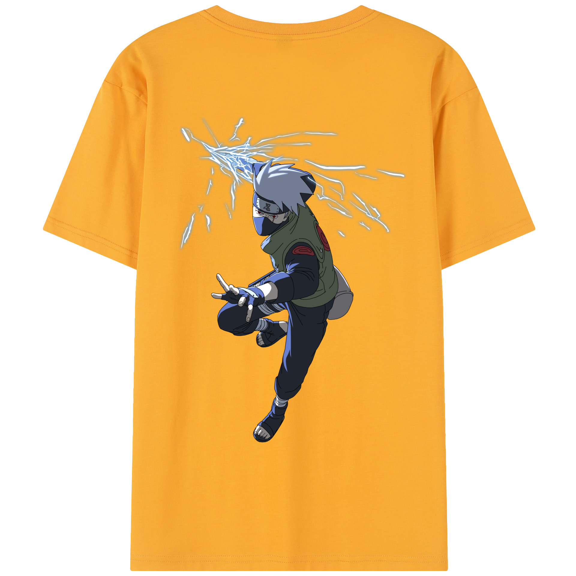 （画像用） NARUTO -ナルト- はたけ カカシ Hatake Kakashi レディース半袖Tシャツ(バックプリント)