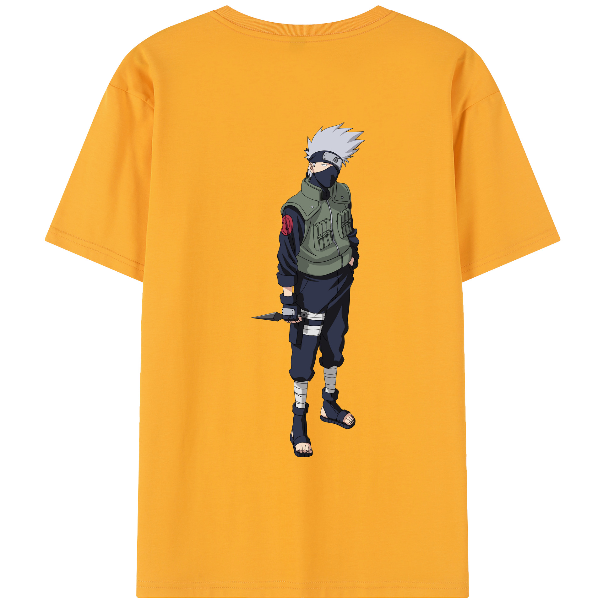 （画像用） NARUTO -ナルト- はたけ カカシ Hatake Kakashi レディース半袖Tシャツ(バックプリント)