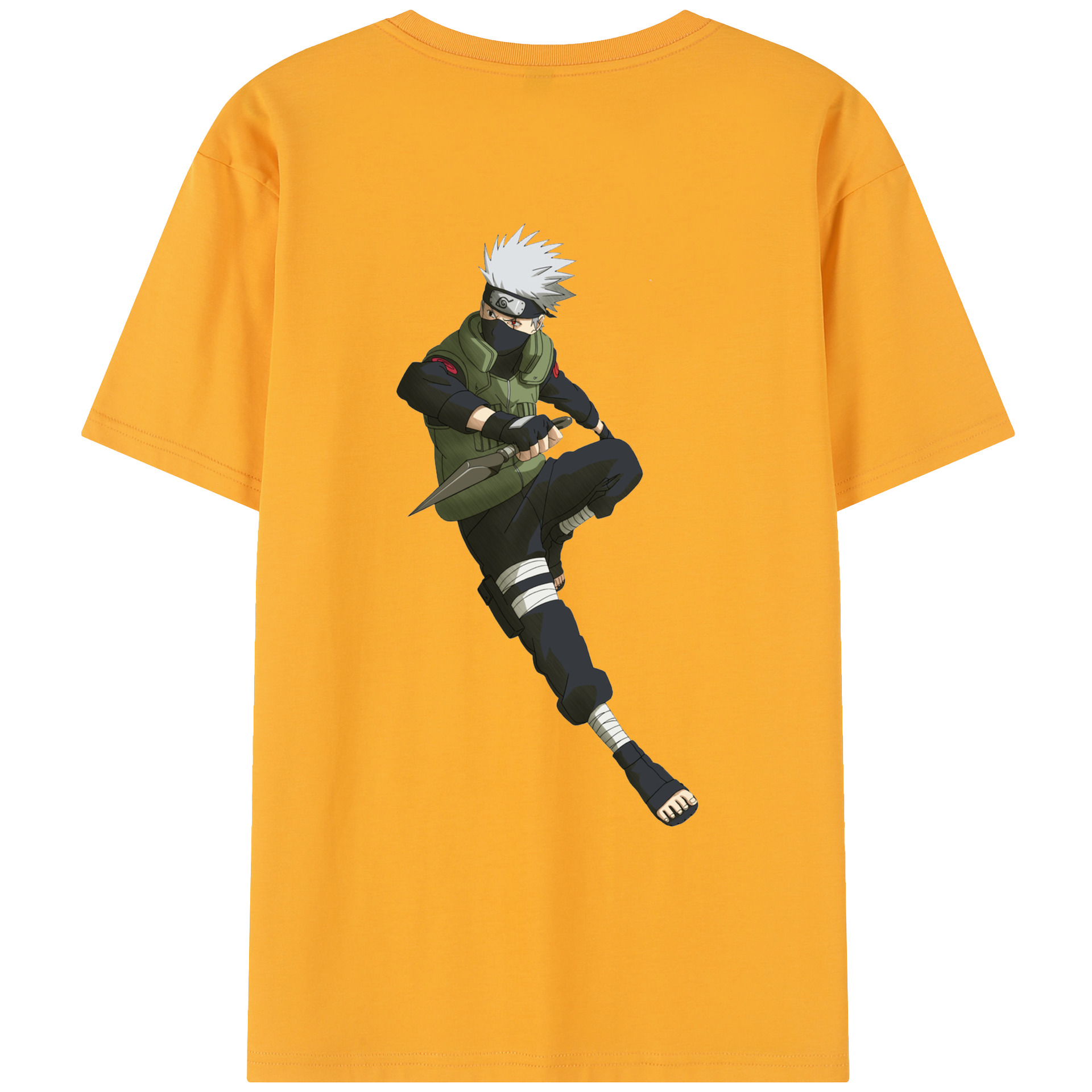 （画像用） NARUTO -ナルト- はたけ カカシ Hatake Kakashi レディース半袖Tシャツ(バックプリント)