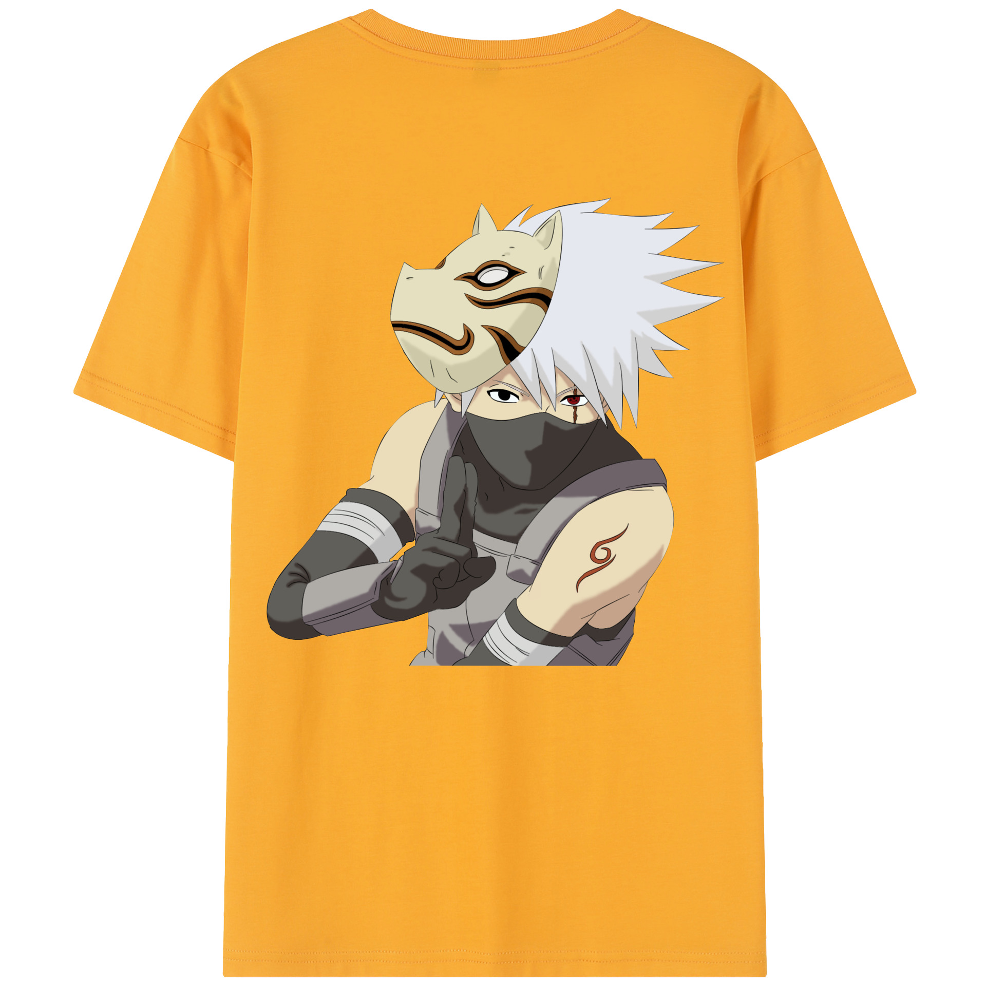 （画像用） NARUTO -ナルト- はたけ カカシ Hatake Kakashi レディース半袖Tシャツ(バックプリント)