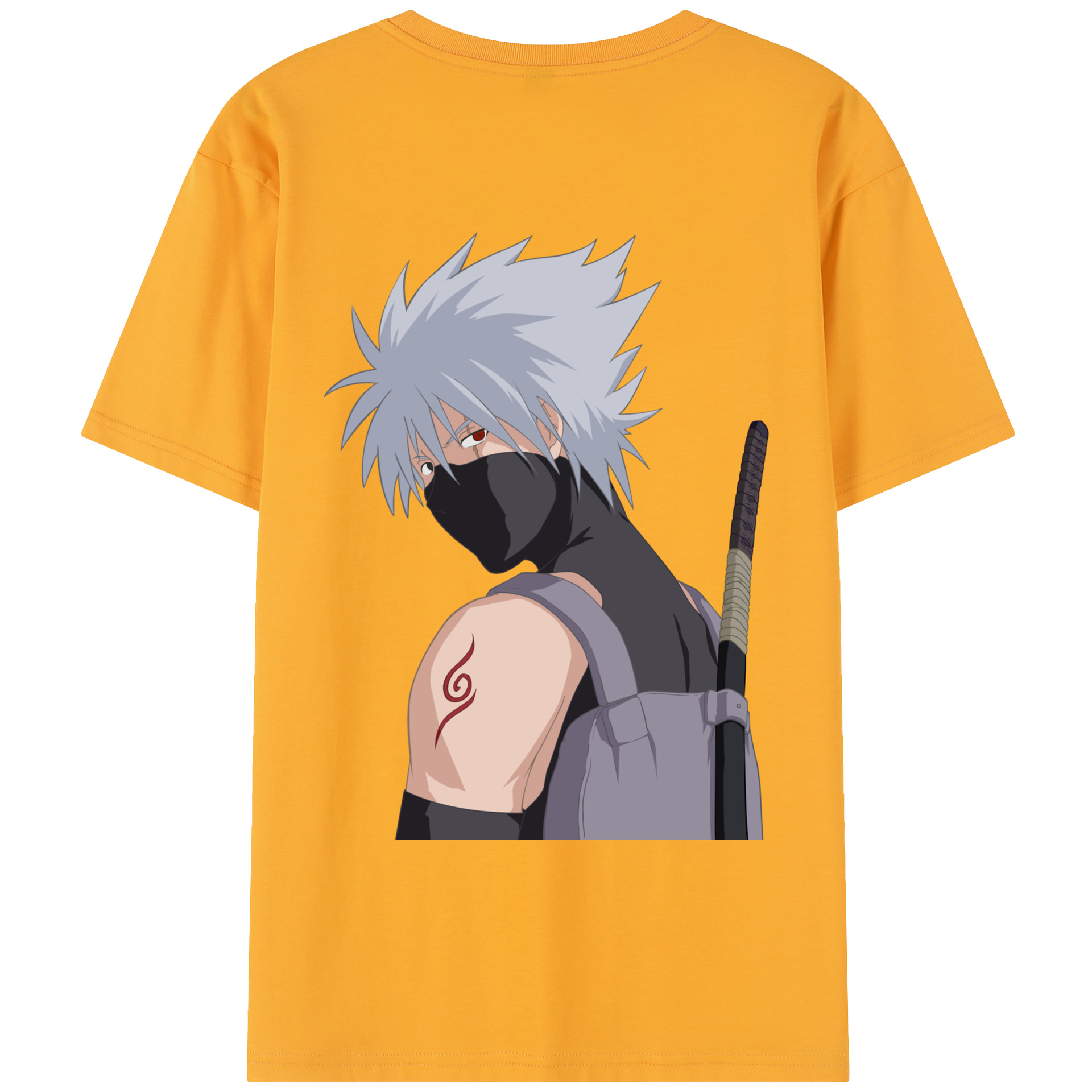 （画像用） NARUTO -ナルト- はたけ カカシ Hatake Kakashi レディース半袖Tシャツ(バックプリント)