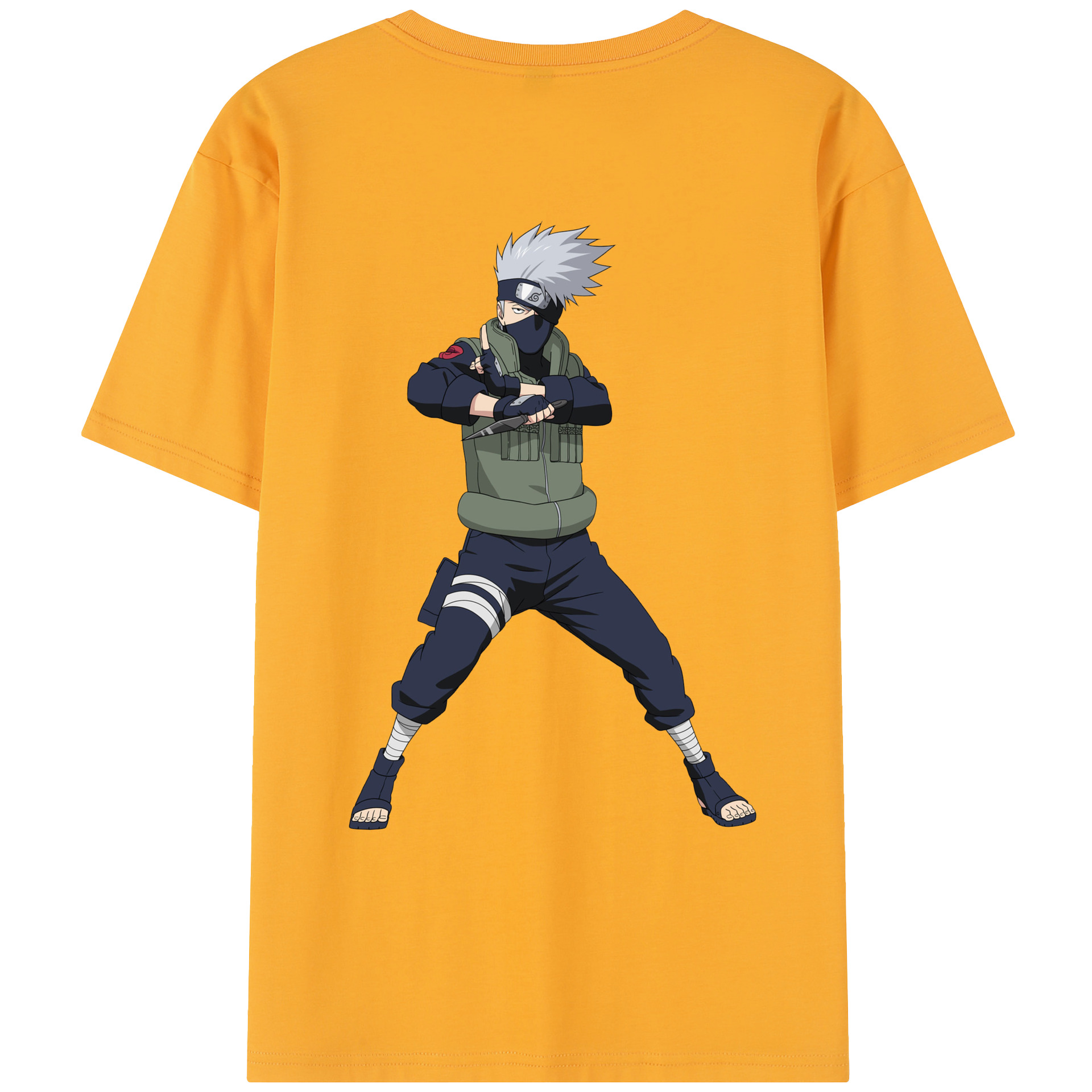 （画像用） NARUTO -ナルト- はたけ カカシ Hatake Kakashi レディース半袖Tシャツ(バックプリント)