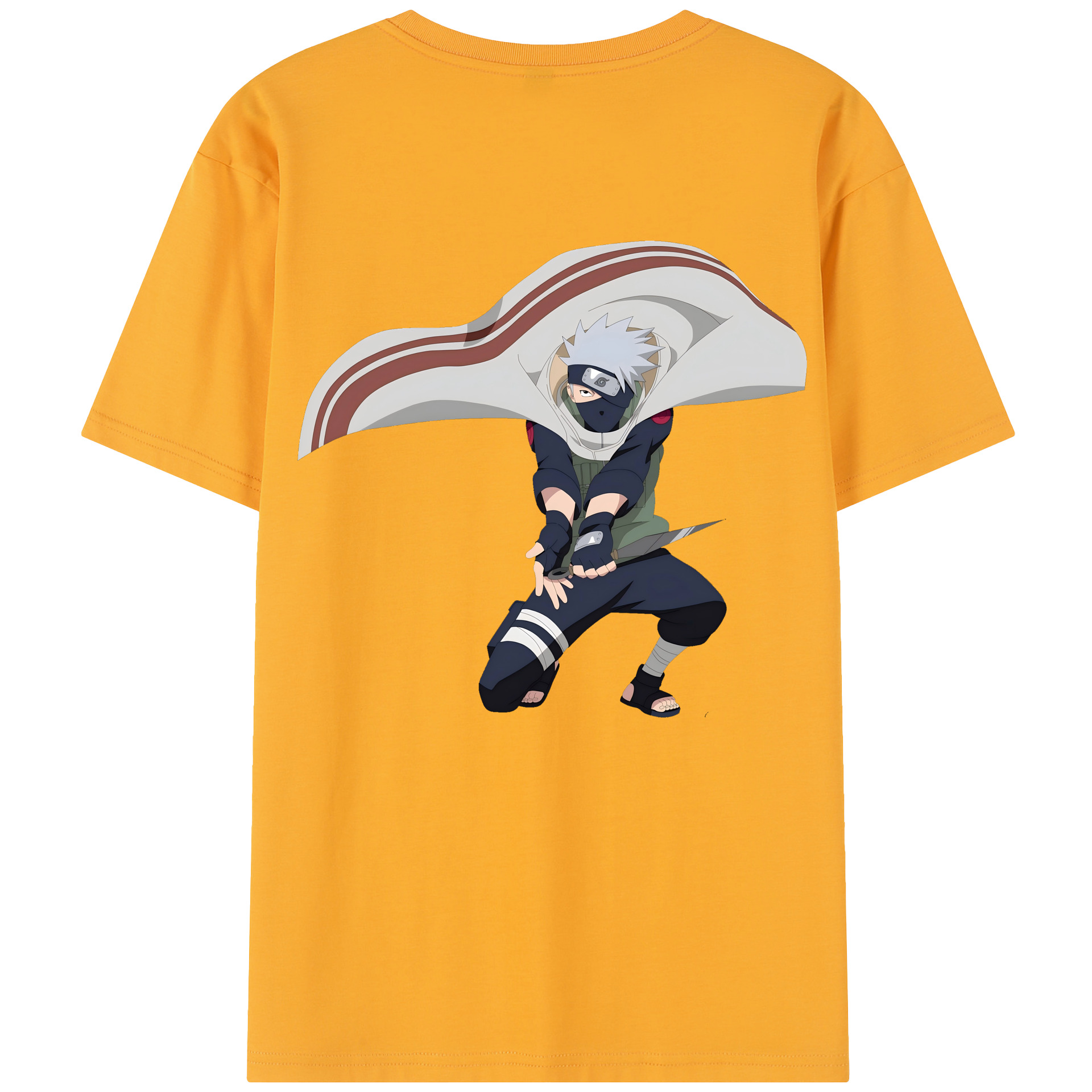 （画像用） NARUTO -ナルト- はたけ カカシ Hatake Kakashi レディース半袖Tシャツ(バックプリント)