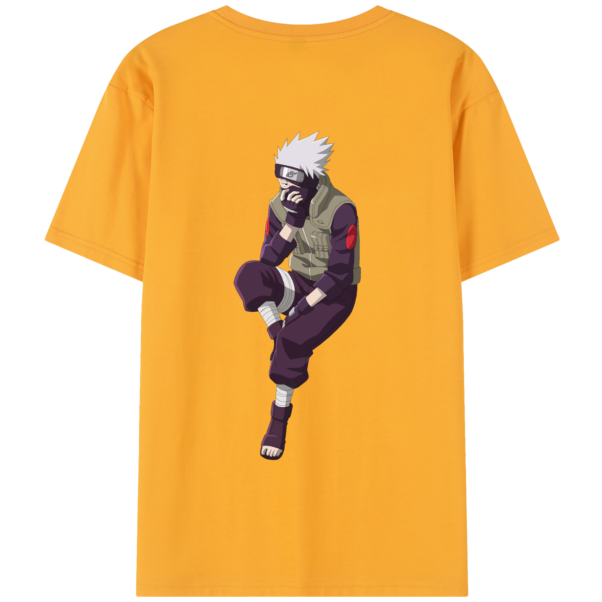 （画像用） NARUTO -ナルト- はたけ カカシ Hatake Kakashi レディース半袖Tシャツ(バックプリント)