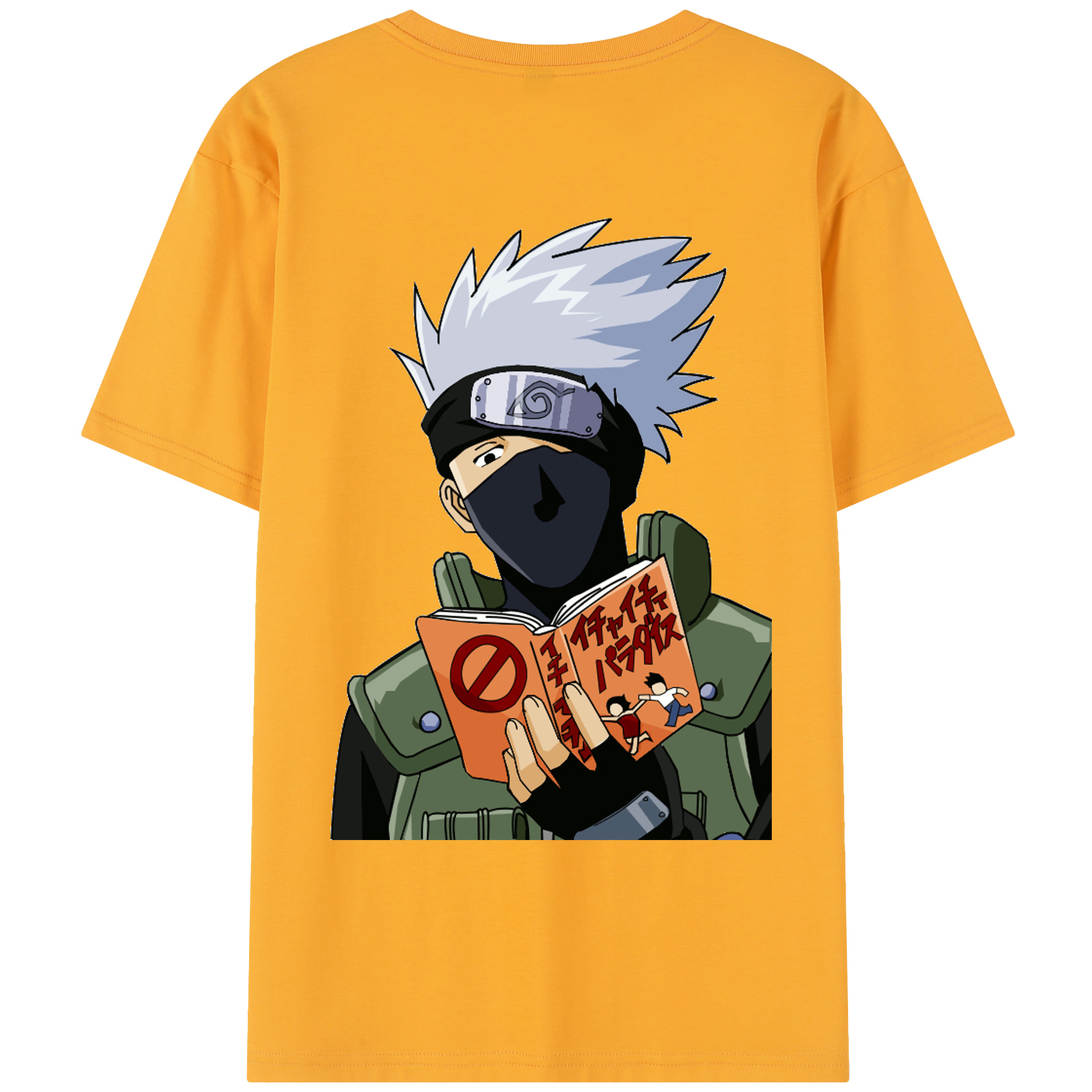 （画像用） NARUTO -ナルト- はたけ カカシ Hatake Kakashi レディース半袖Tシャツ(バックプリント)