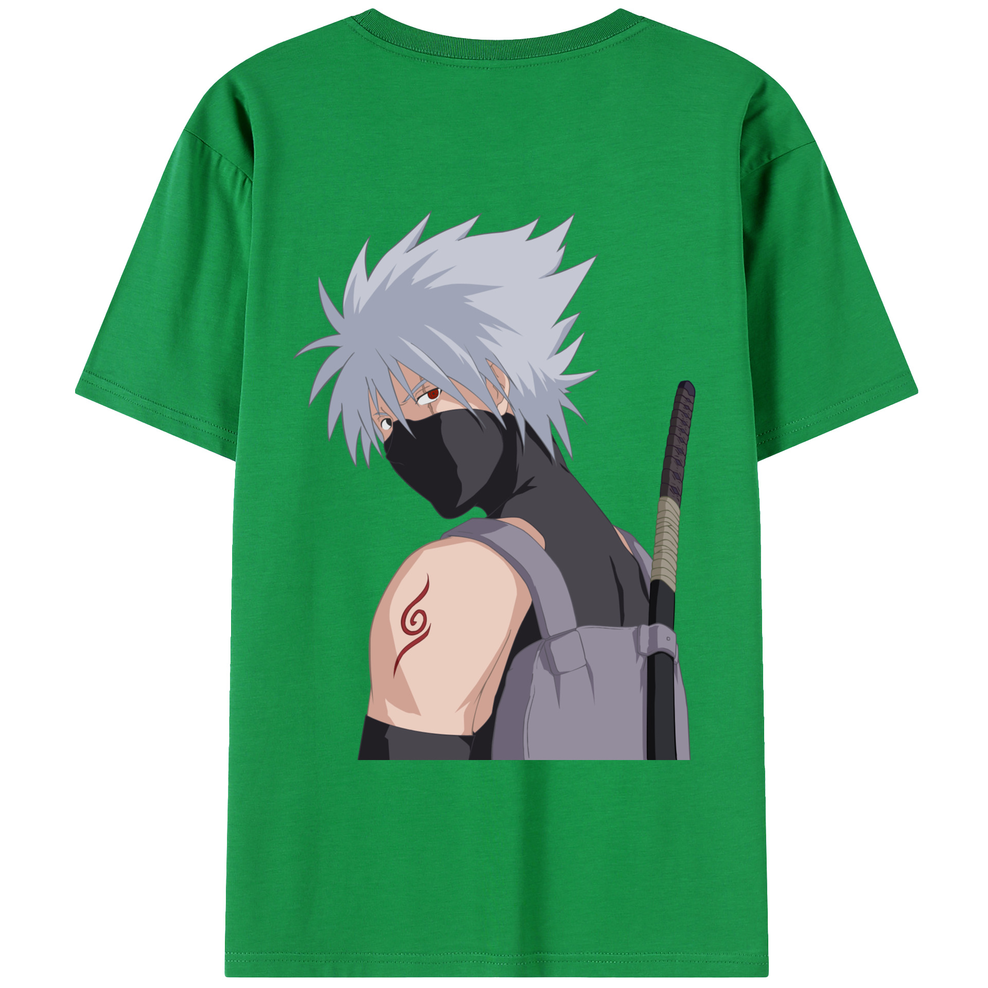 （画像用） NARUTO -ナルト- はたけ カカシ Hatake Kakashi レディース半袖Tシャツ(バックプリント)