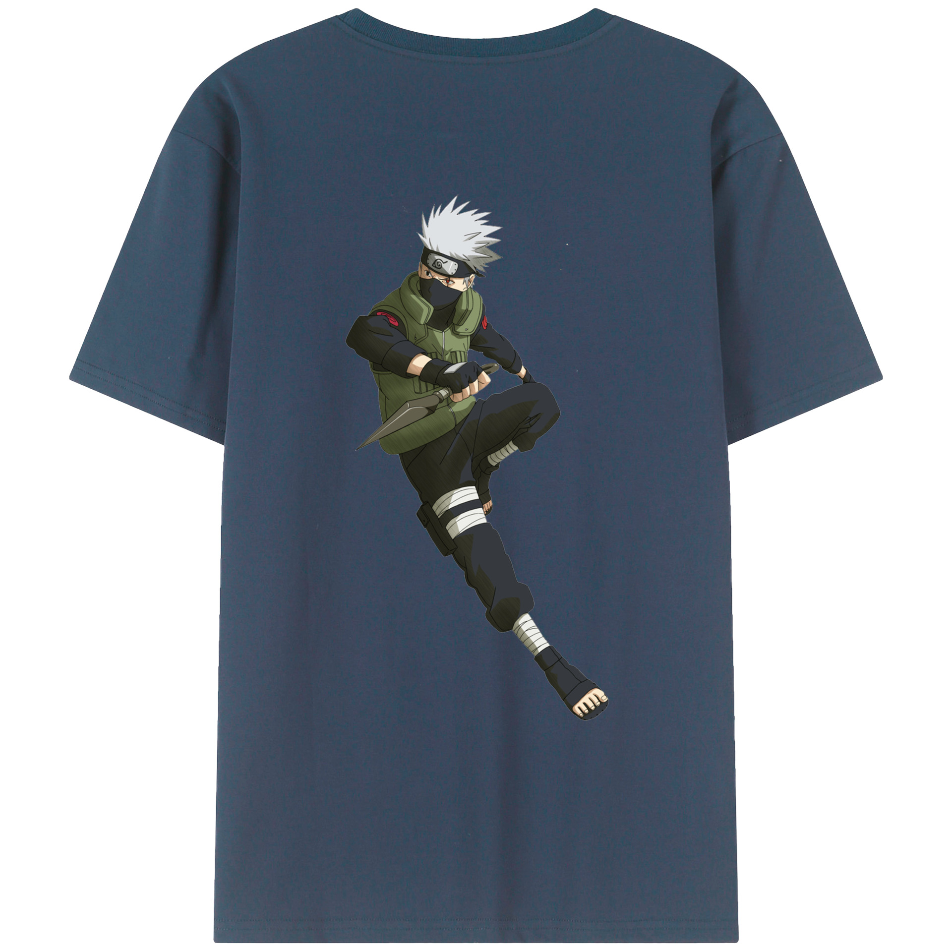 （画像用） NARUTO -ナルト- はたけ カカシ Hatake Kakashi レディース半袖Tシャツ(バックプリント)