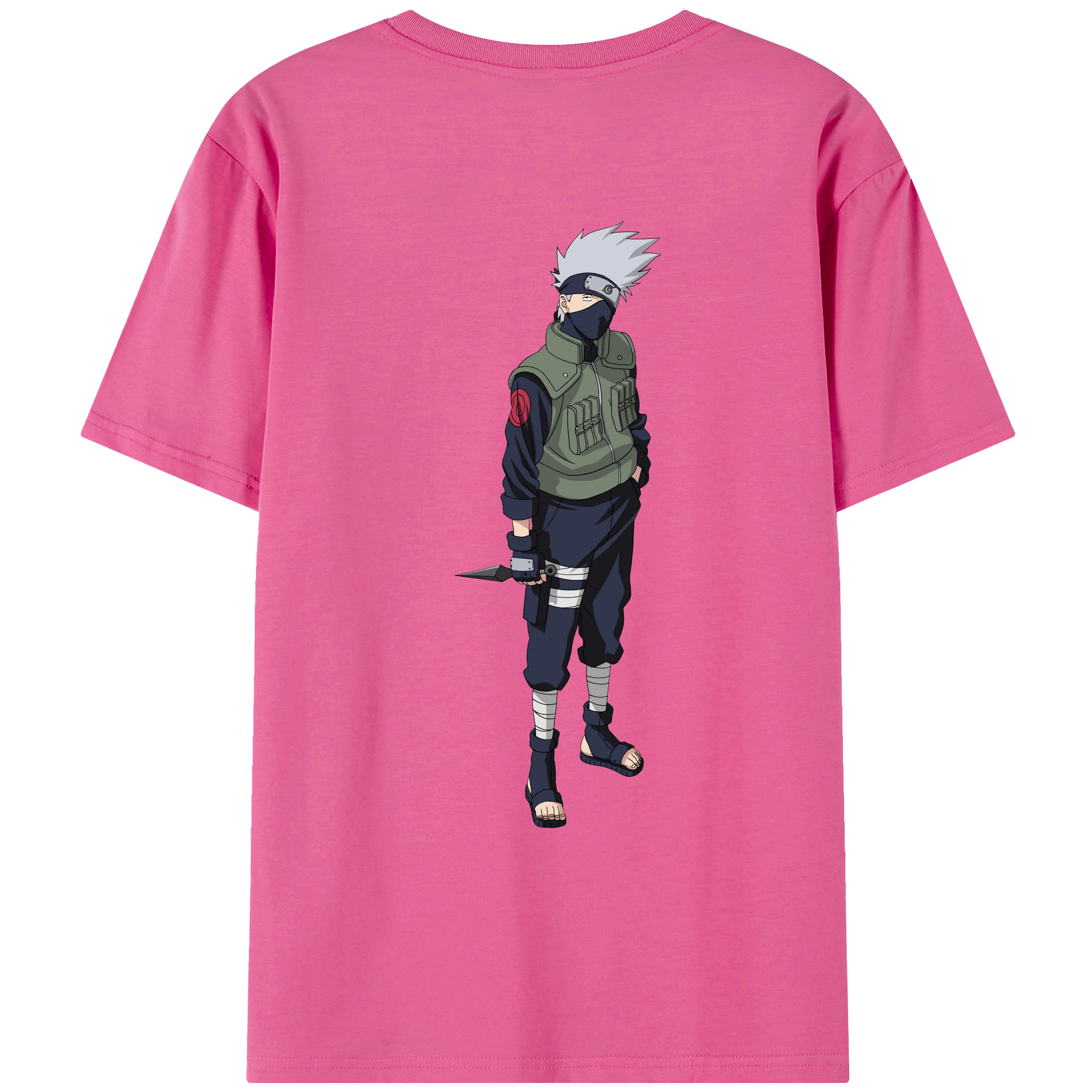 （画像用） NARUTO -ナルト- はたけ カカシ Hatake Kakashi レディース半袖Tシャツ(バックプリント)