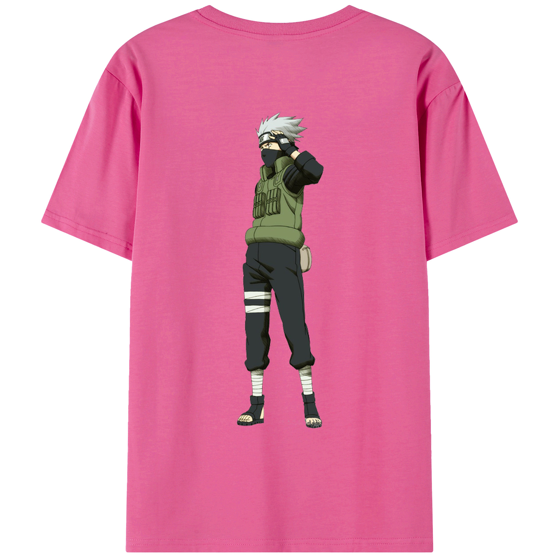 （画像用） NARUTO -ナルト- はたけ カカシ Hatake Kakashi レディース半袖Tシャツ(バックプリント)