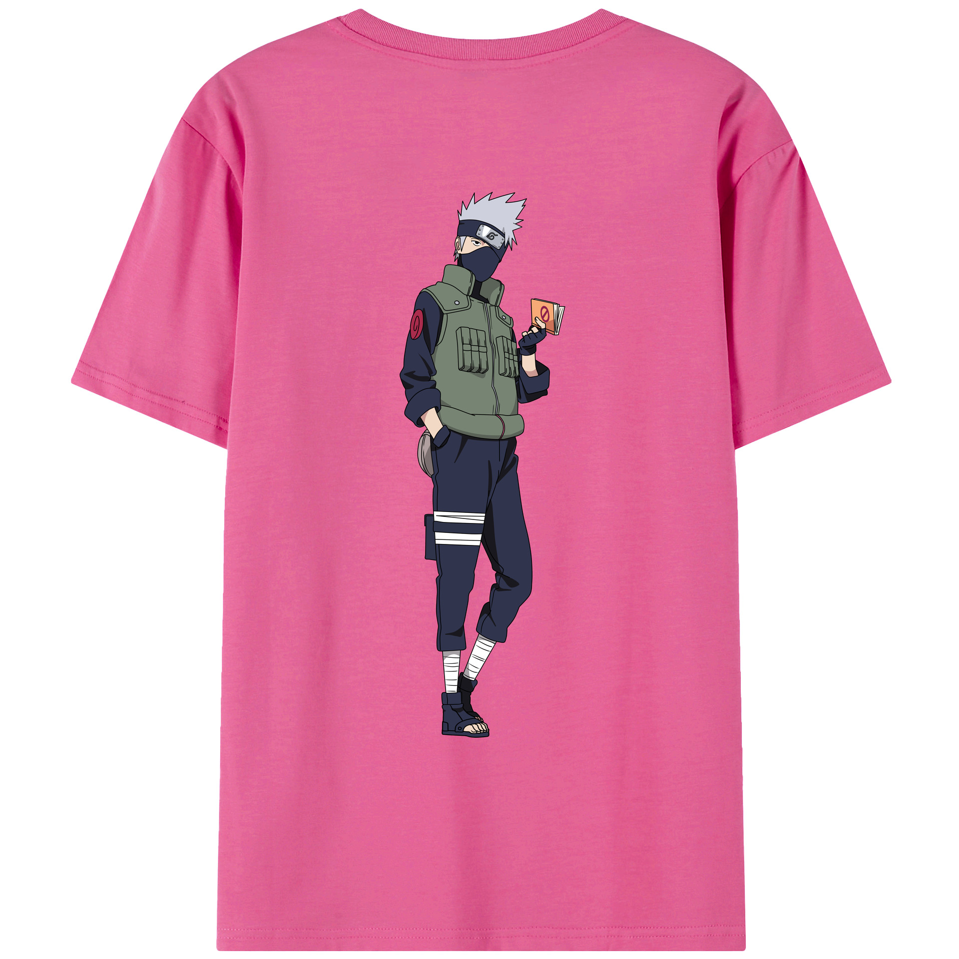 （画像用） NARUTO -ナルト- はたけ カカシ Hatake Kakashi レディース半袖Tシャツ(バックプリント)