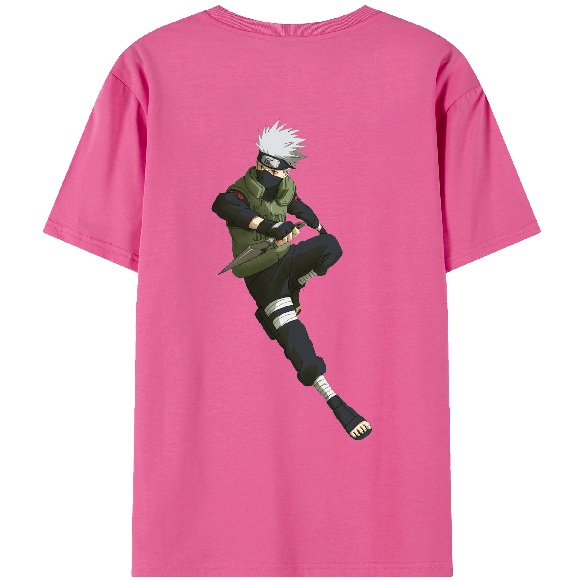 （画像用） NARUTO -ナルト- はたけ カカシ Hatake Kakashi レディース半袖Tシャツ(バックプリント)