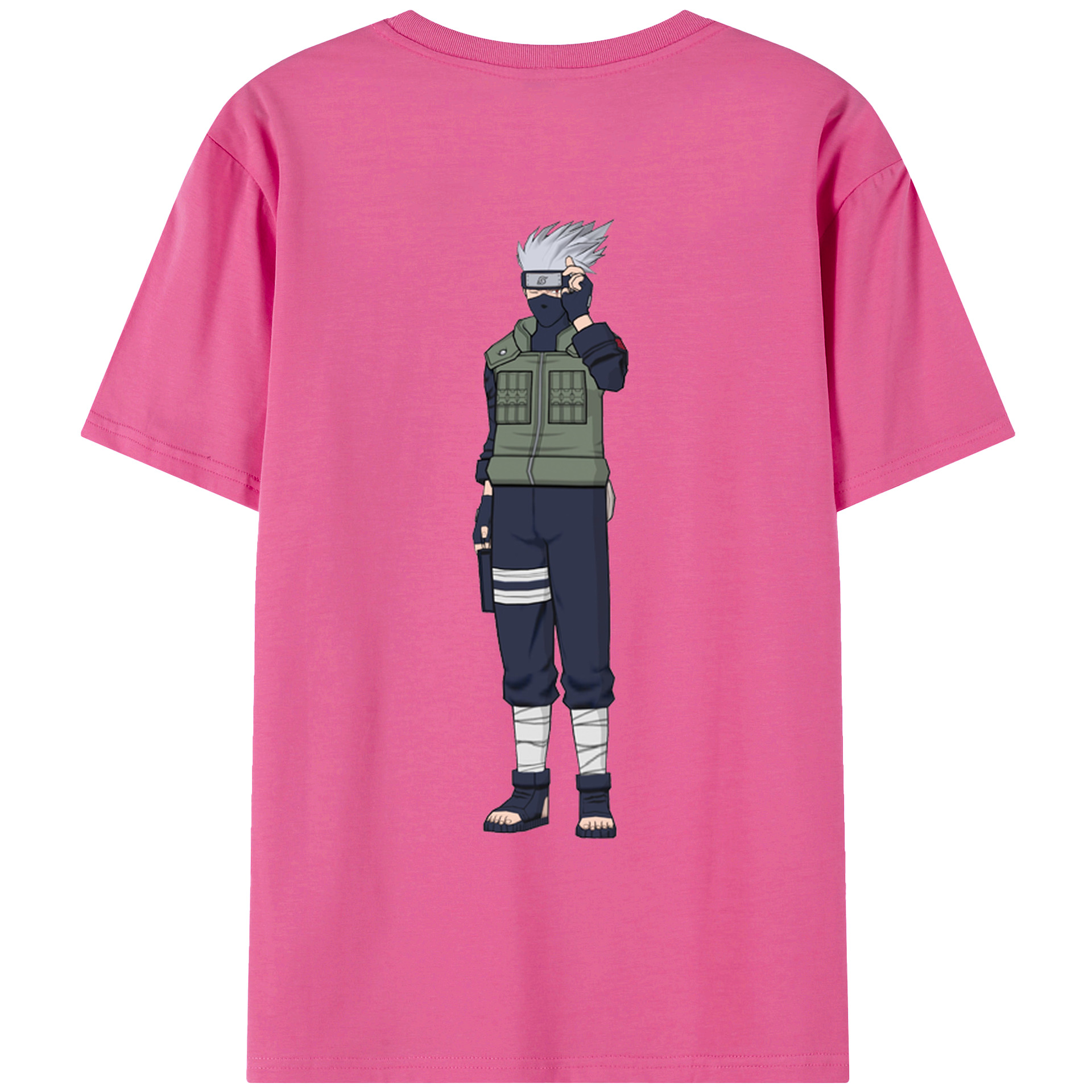 （画像用） NARUTO -ナルト- はたけ カカシ Hatake Kakashi レディース半袖Tシャツ(バックプリント)