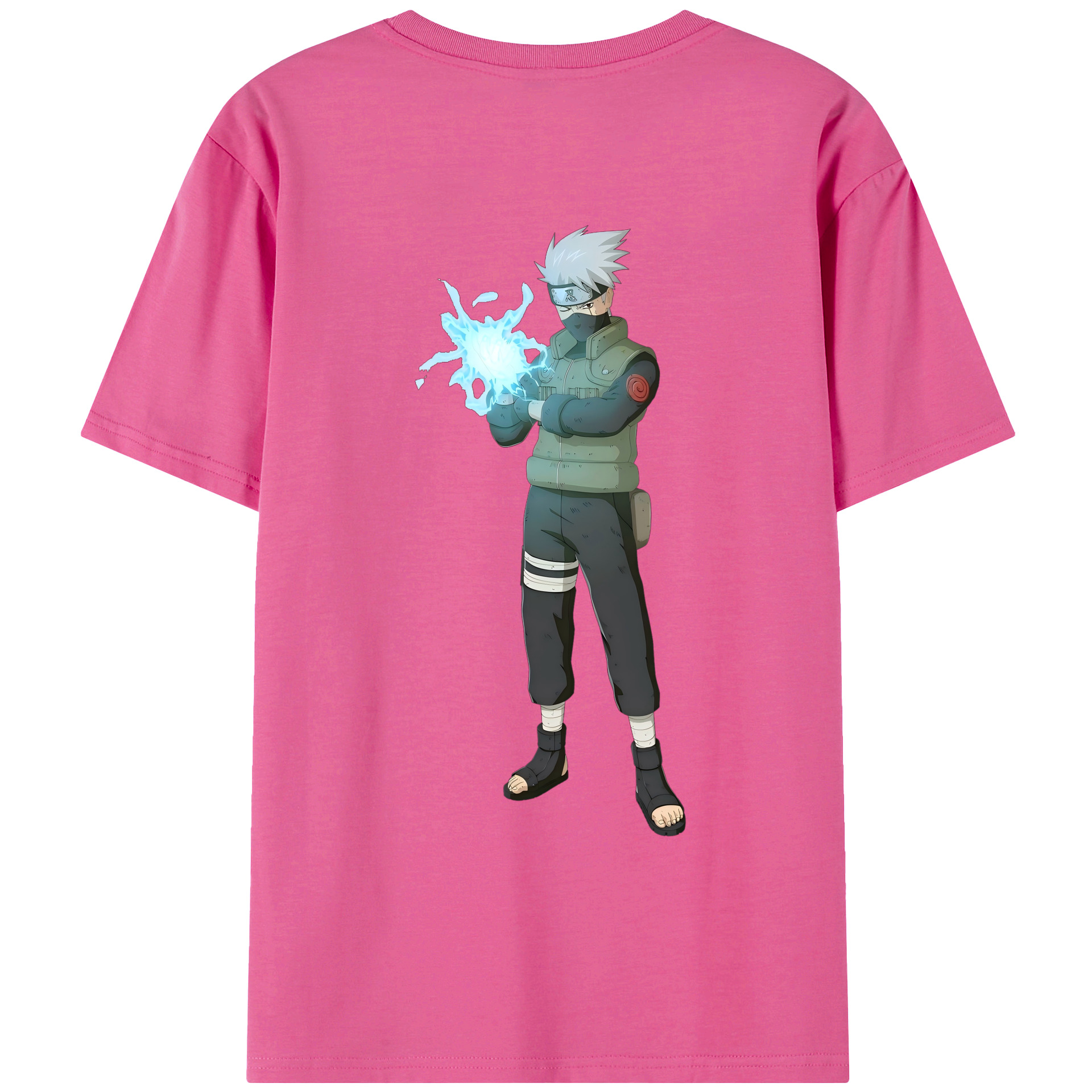 （画像用） NARUTO -ナルト- はたけ カカシ Hatake Kakashi レディース半袖Tシャツ(バックプリント)