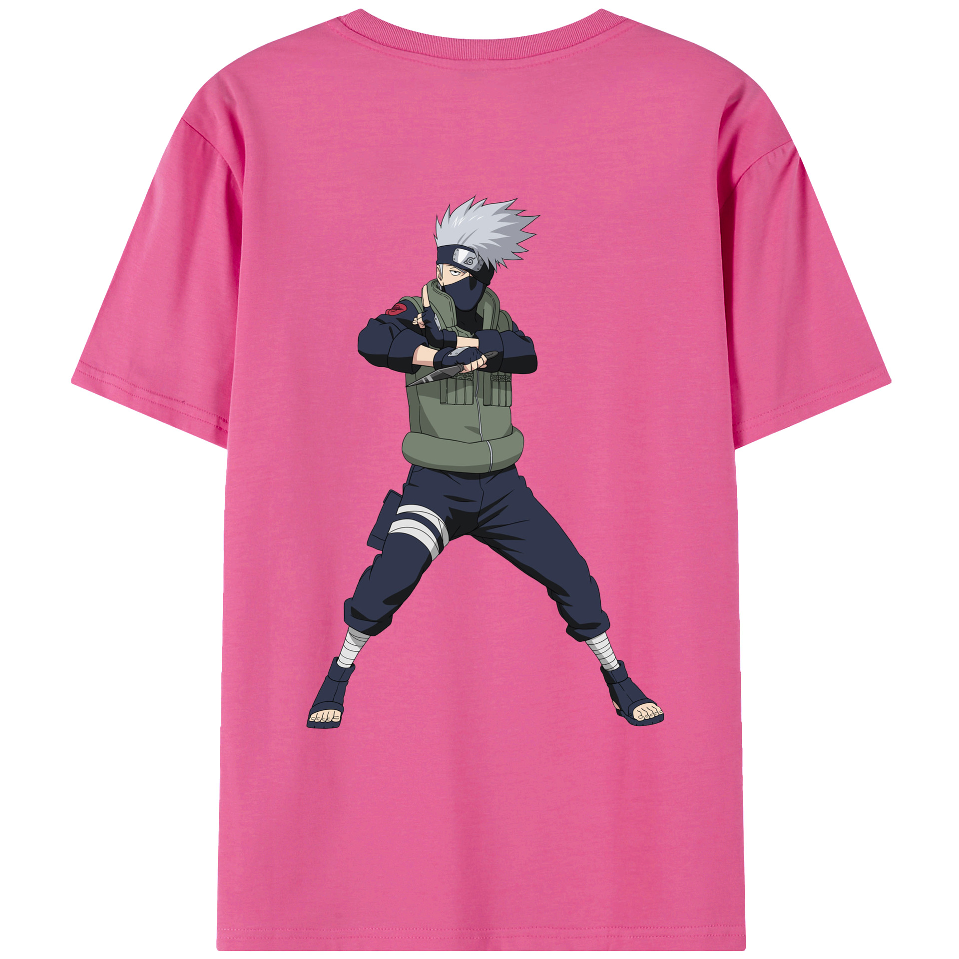 （画像用） NARUTO -ナルト- はたけ カカシ Hatake Kakashi レディース半袖Tシャツ(バックプリント)