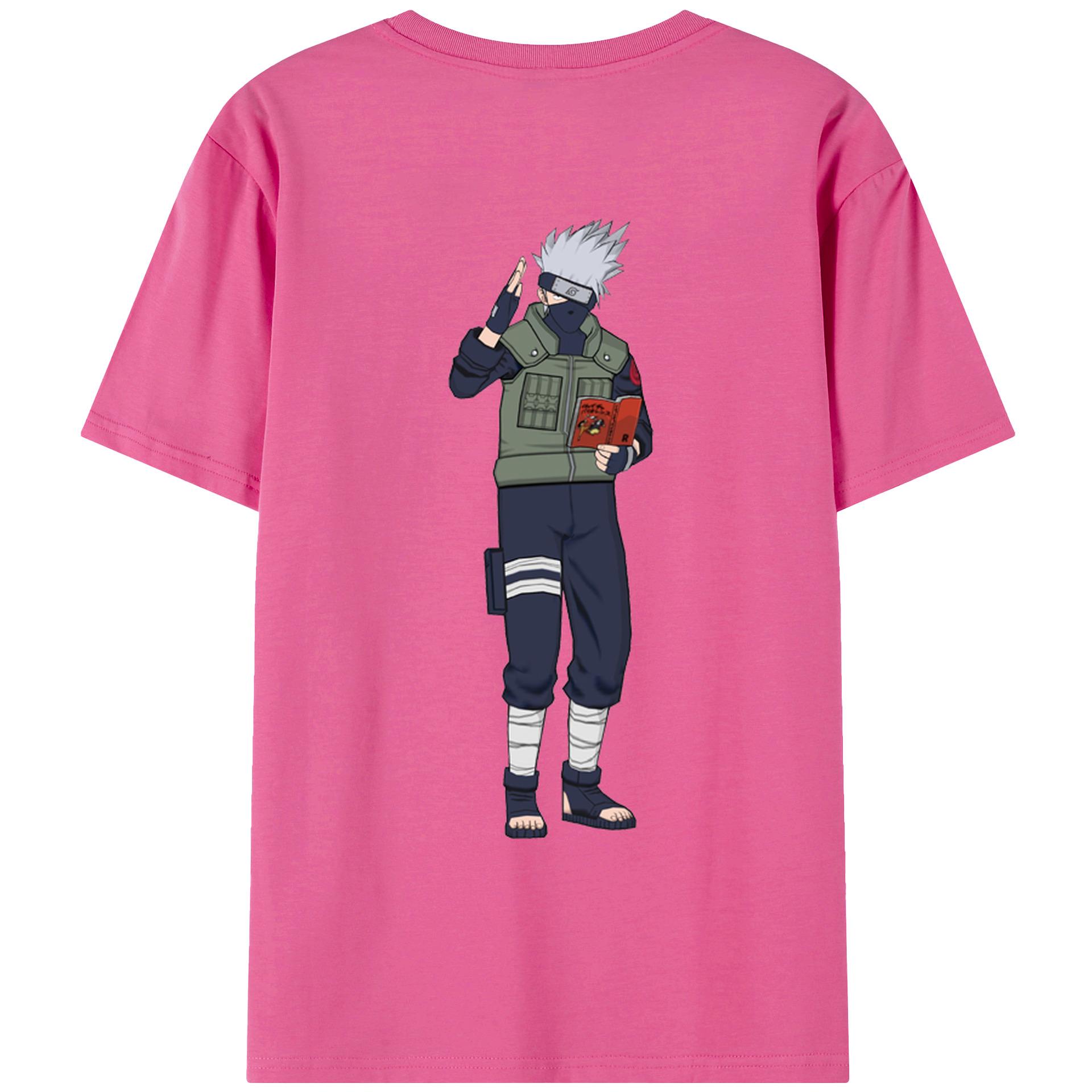 （画像用） NARUTO -ナルト- はたけ カカシ Hatake Kakashi レディース半袖Tシャツ(バックプリント)
