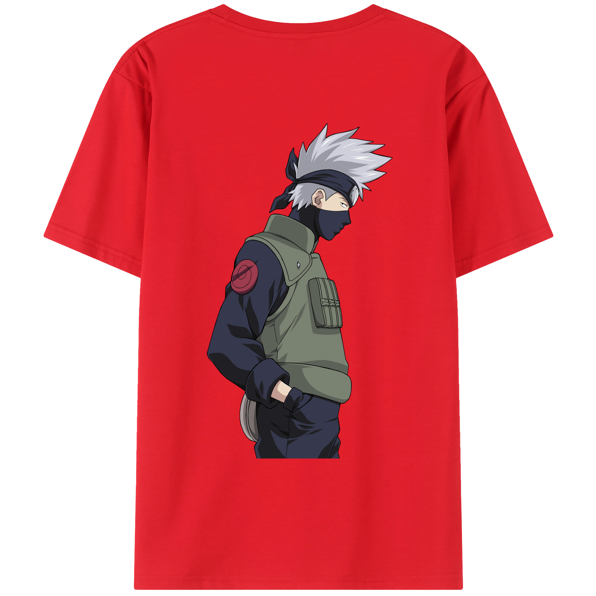 （画像用） NARUTO -ナルト- はたけ カカシ Hatake Kakashi レディース半袖Tシャツ(バックプリント)