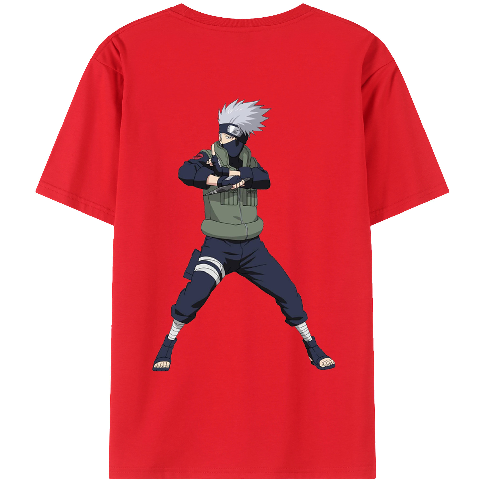 （画像用） NARUTO -ナルト- はたけ カカシ Hatake Kakashi レディース半袖Tシャツ(バックプリント)