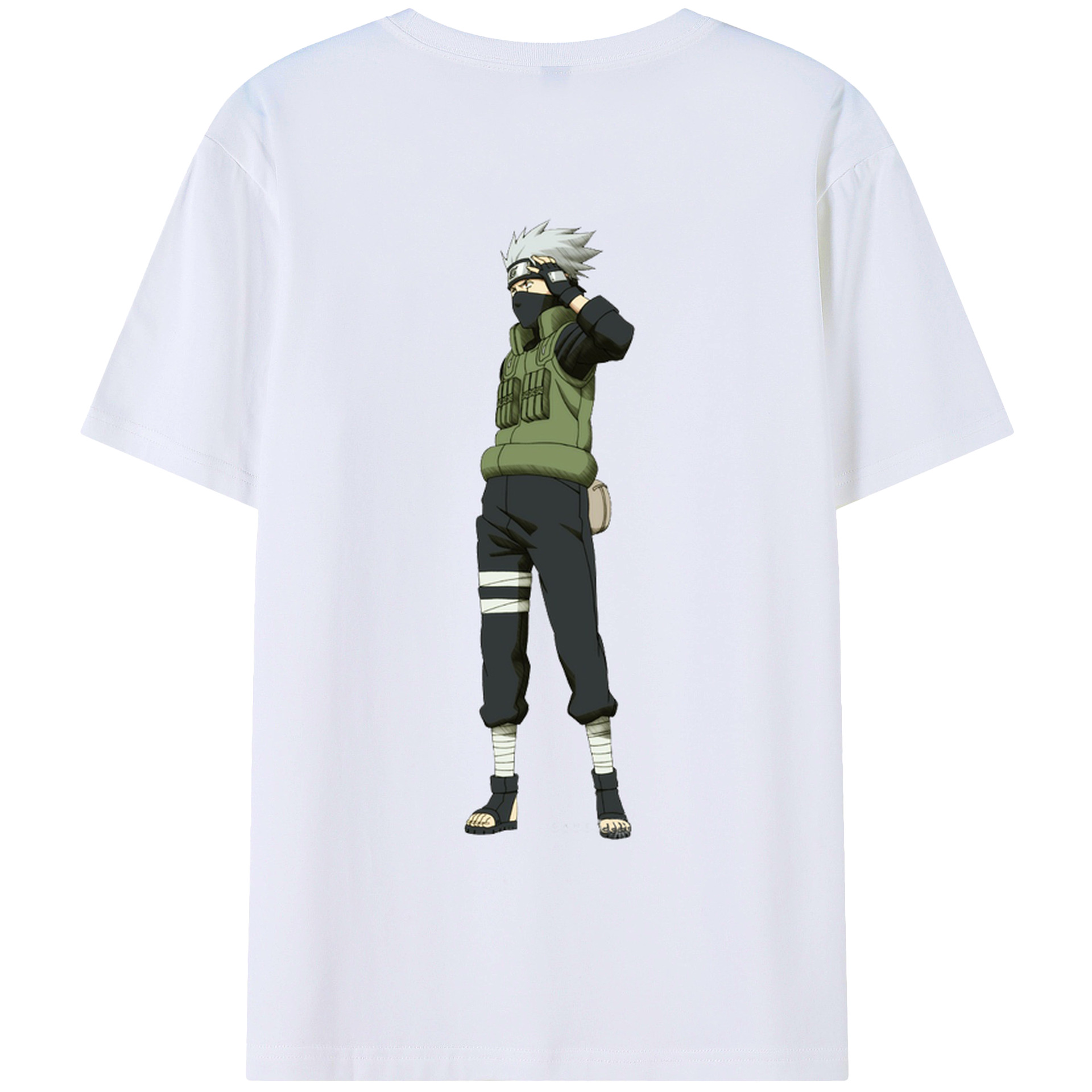（画像用） NARUTO -ナルト- はたけ カカシ Hatake Kakashi レディース半袖Tシャツ(バックプリント)
