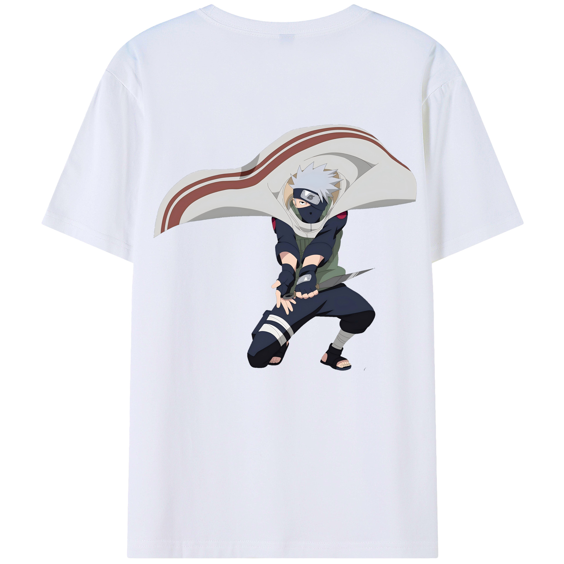 （画像用） NARUTO -ナルト- はたけ カカシ Hatake Kakashi レディース半袖Tシャツ(バックプリント)