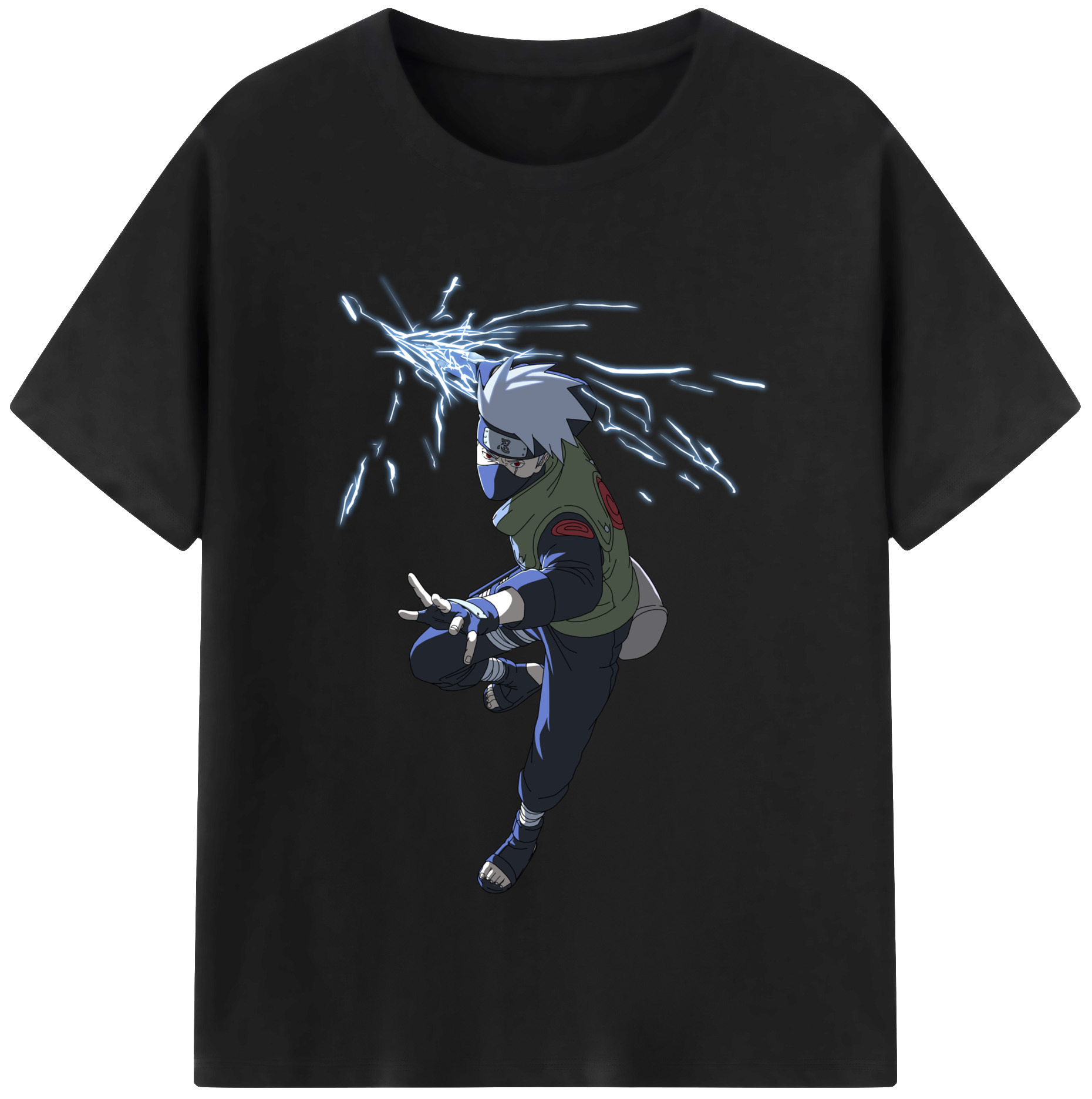 （画像用） NARUTO -ナルト- はたけ カカシ Hatake Kakashi レディースカジュアルプリントTシャツ（綿100％）