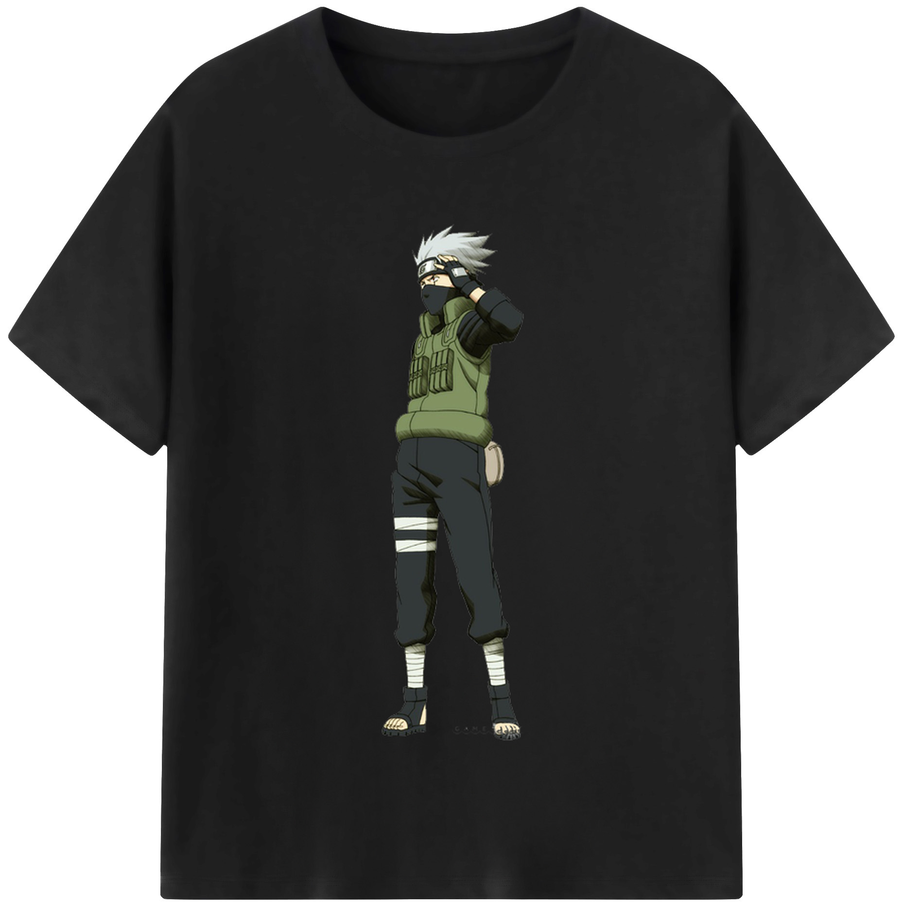 （画像用） NARUTO -ナルト- はたけ カカシ Hatake Kakashi レディースカジュアルプリントTシャツ（綿100％）