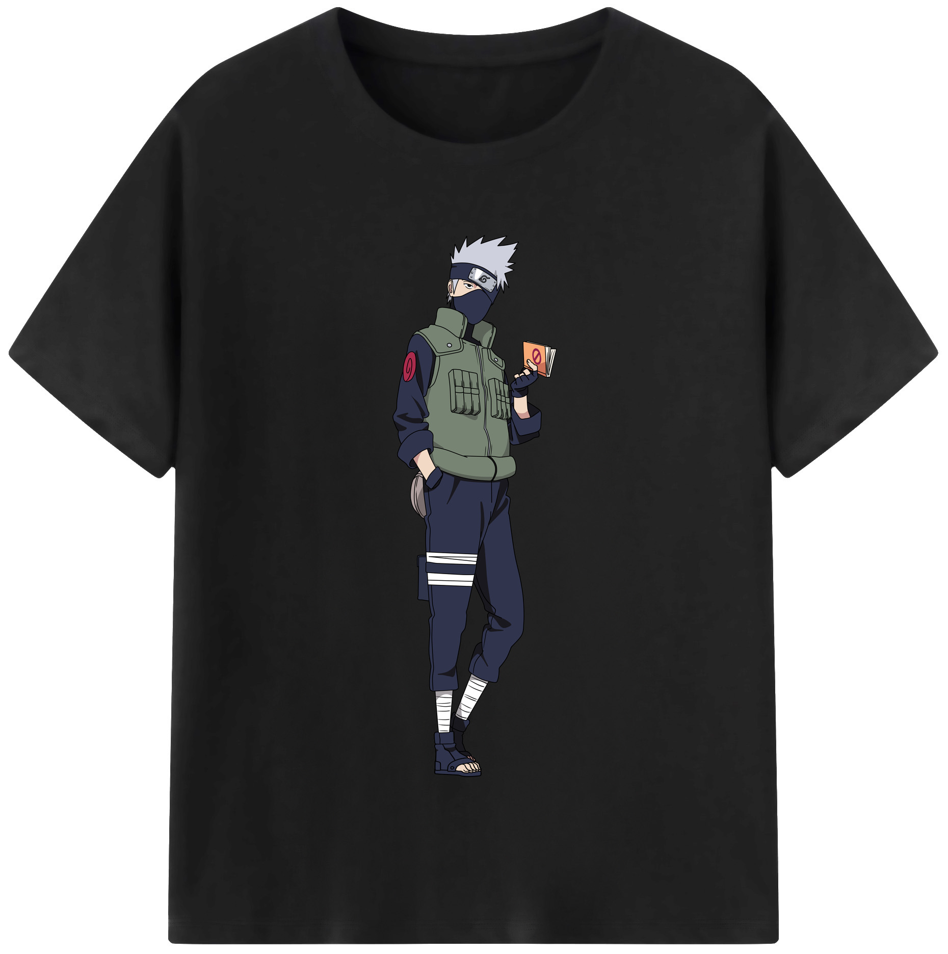 （画像用） NARUTO -ナルト- はたけ カカシ Hatake Kakashi レディースカジュアルプリントTシャツ（綿100％）