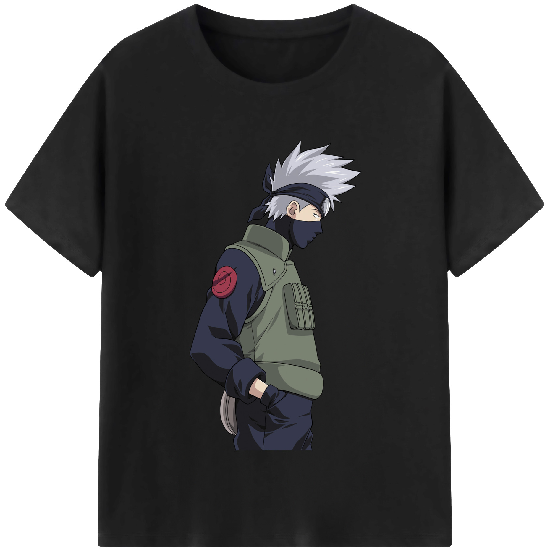 （画像用） NARUTO -ナルト- はたけ カカシ Hatake Kakashi レディースカジュアルプリントTシャツ（綿100％）