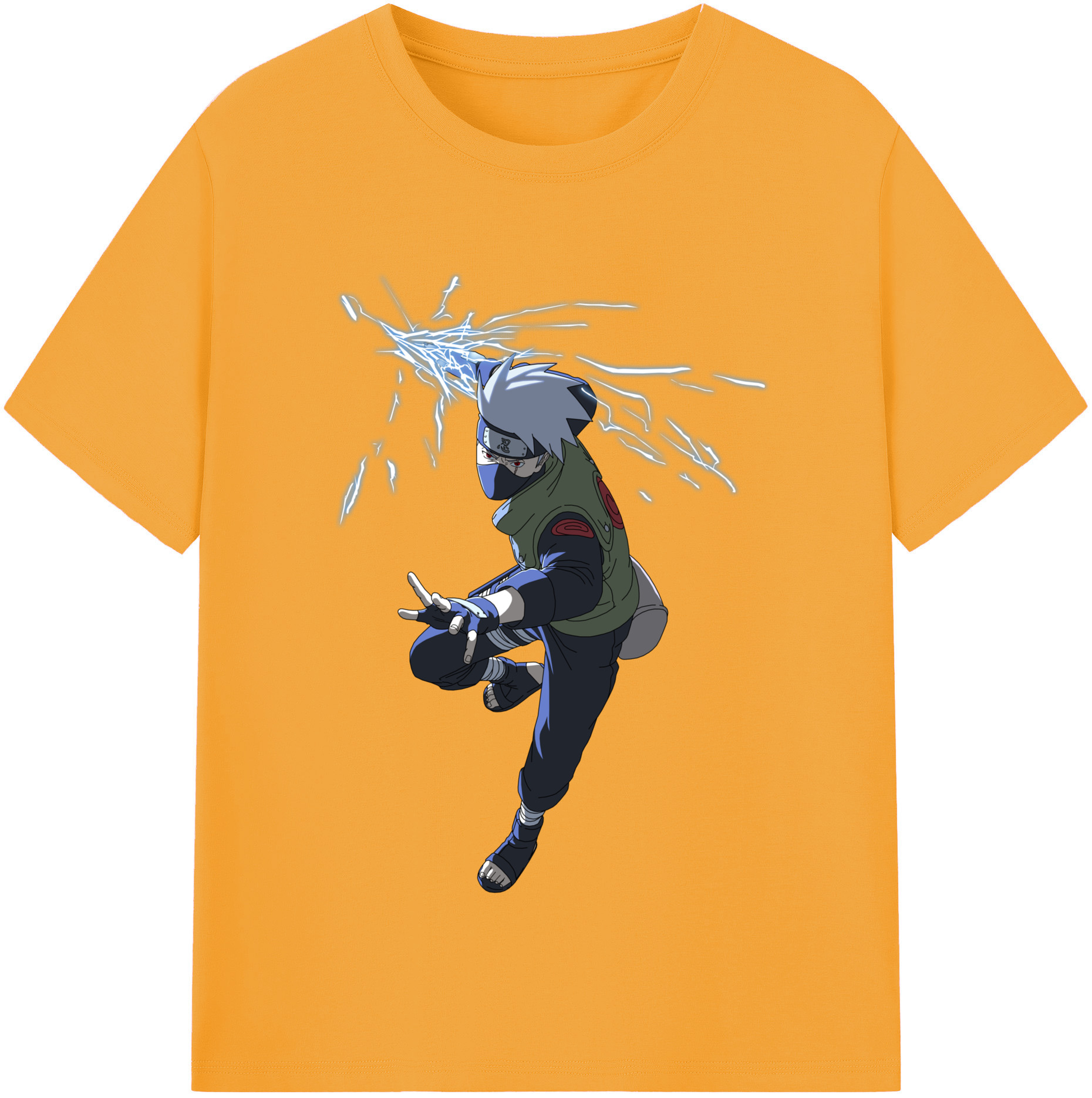 （画像用） NARUTO -ナルト- はたけ カカシ Hatake Kakashi レディースカジュアルプリントTシャツ（綿100％）