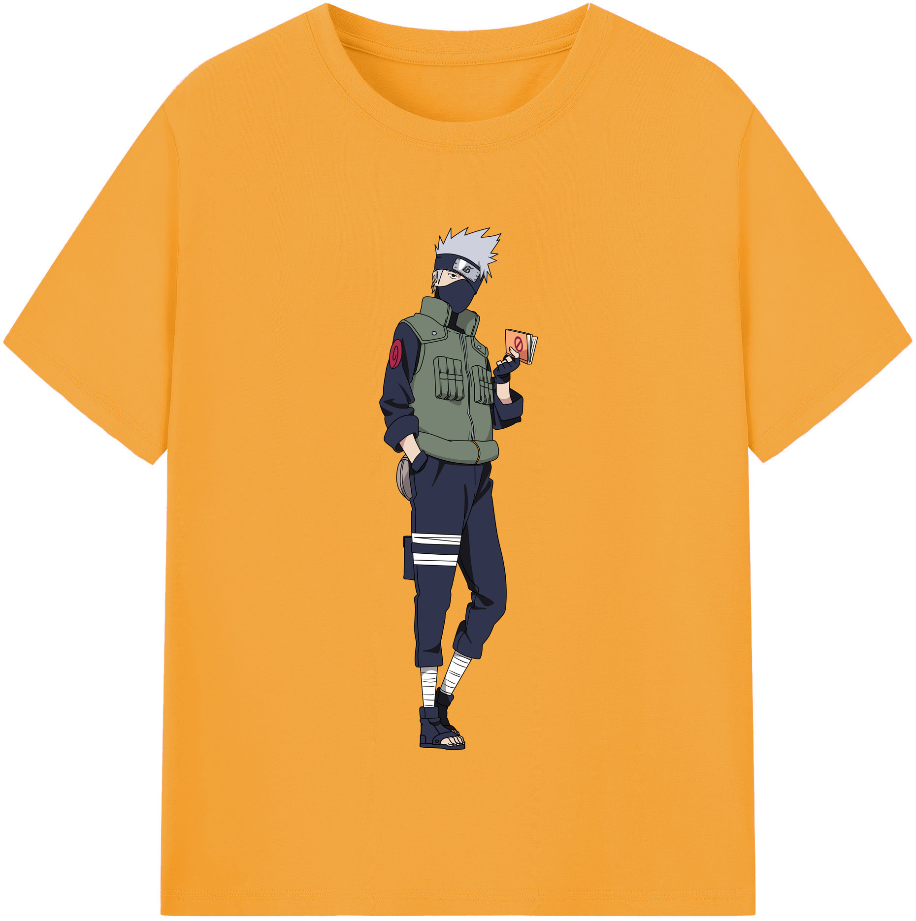 （画像用） NARUTO -ナルト- はたけ カカシ Hatake Kakashi レディースカジュアルプリントTシャツ（綿100％）