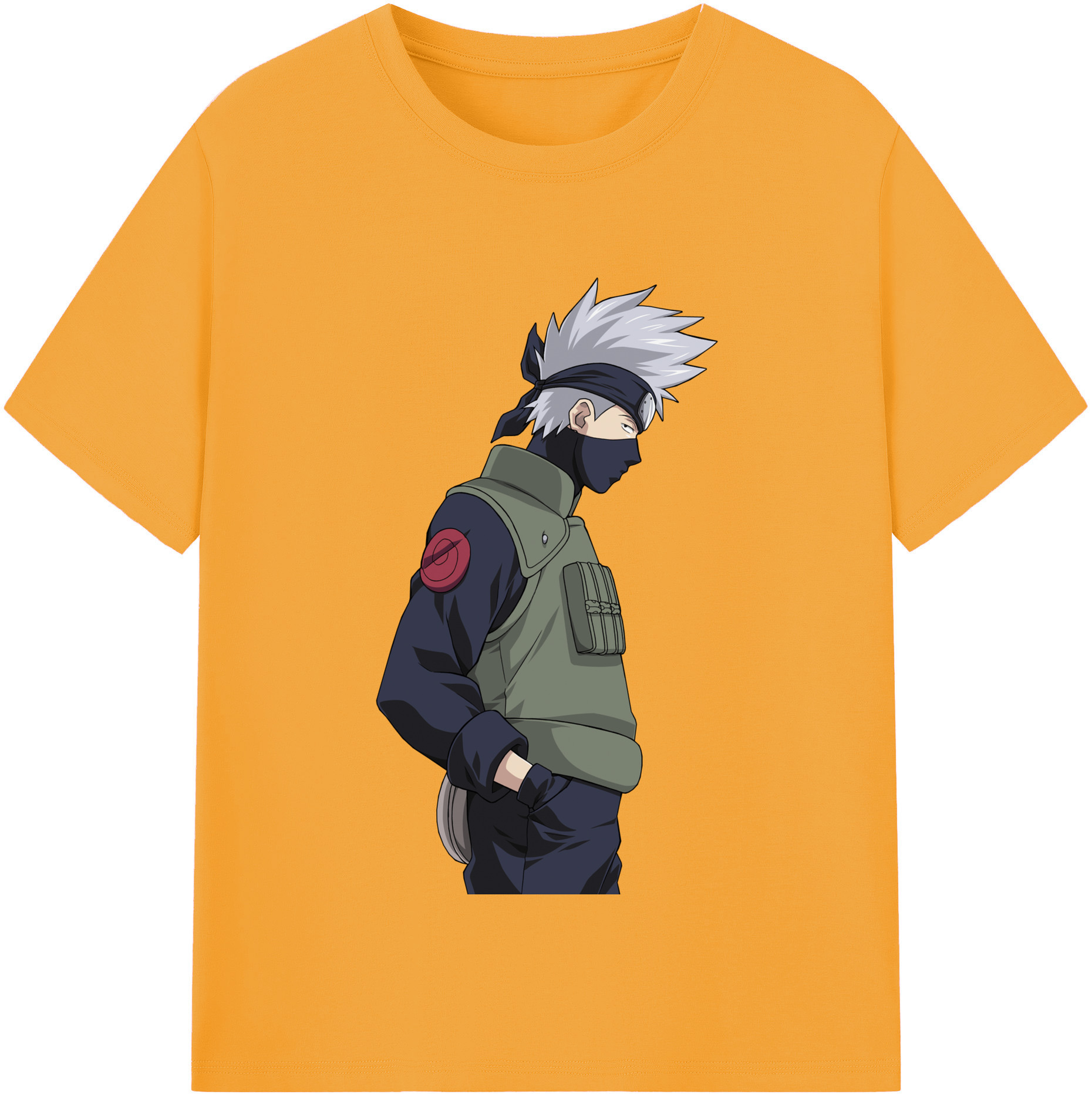 （画像用） NARUTO -ナルト- はたけ カカシ Hatake Kakashi レディースカジュアルプリントTシャツ（綿100％）