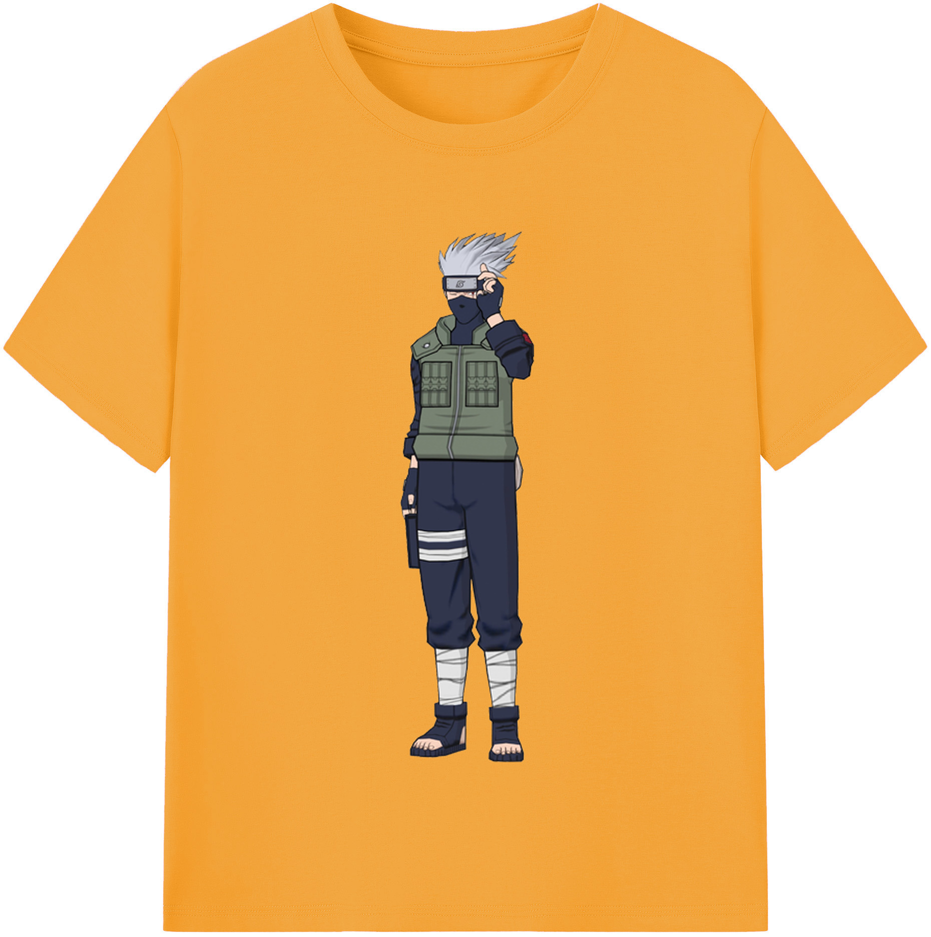 （画像用） NARUTO -ナルト- はたけ カカシ Hatake Kakashi レディースカジュアルプリントTシャツ（綿100％）
