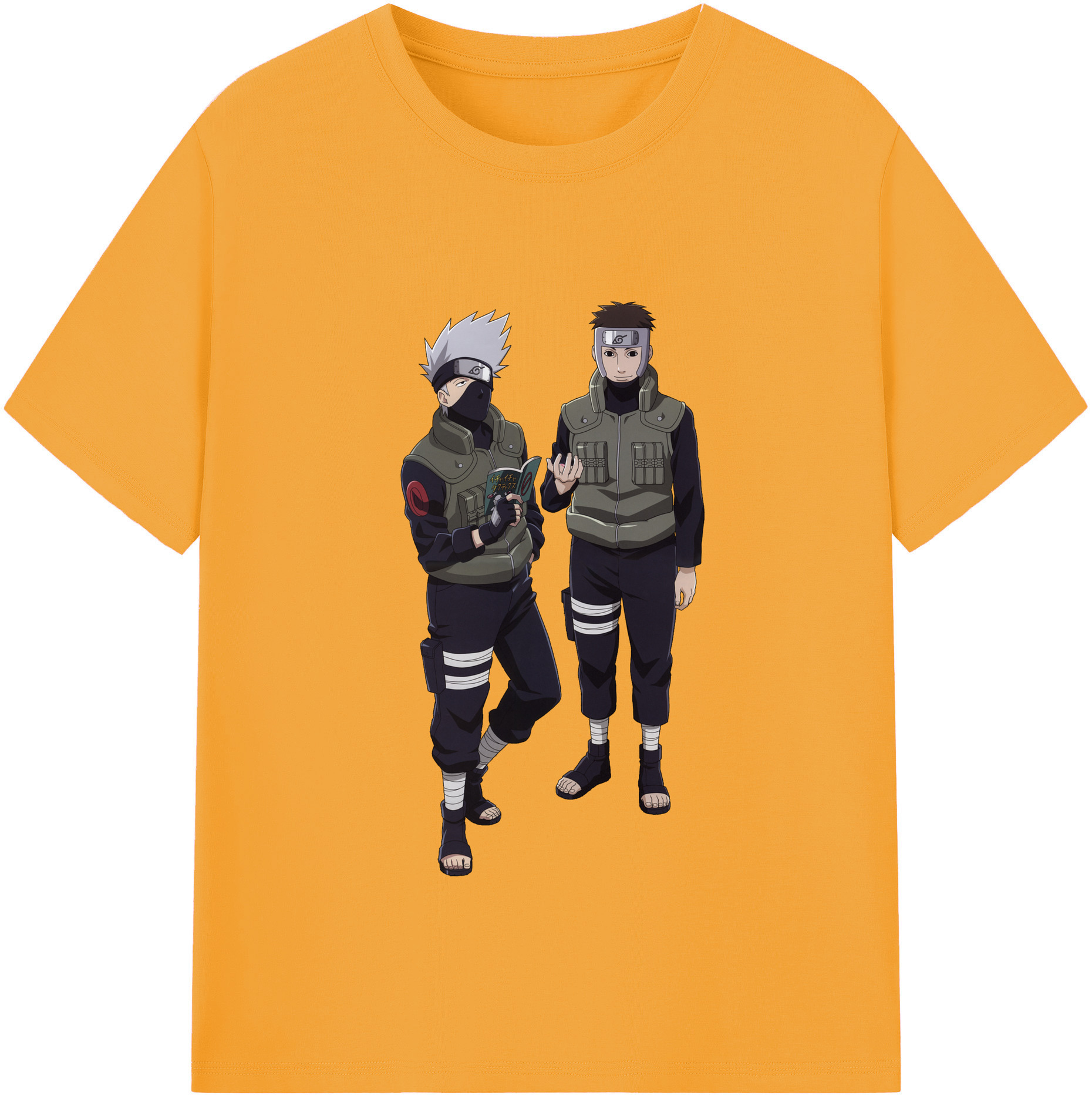 （画像用） NARUTO -ナルト- はたけ カカシ Hatake Kakashi レディースカジュアルプリントTシャツ（綿100％）