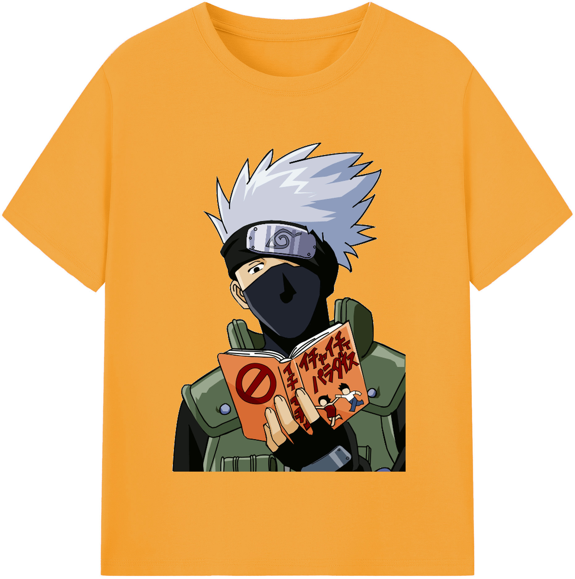 （画像用） NARUTO -ナルト- はたけ カカシ Hatake Kakashi レディースカジュアルプリントTシャツ（綿100％）