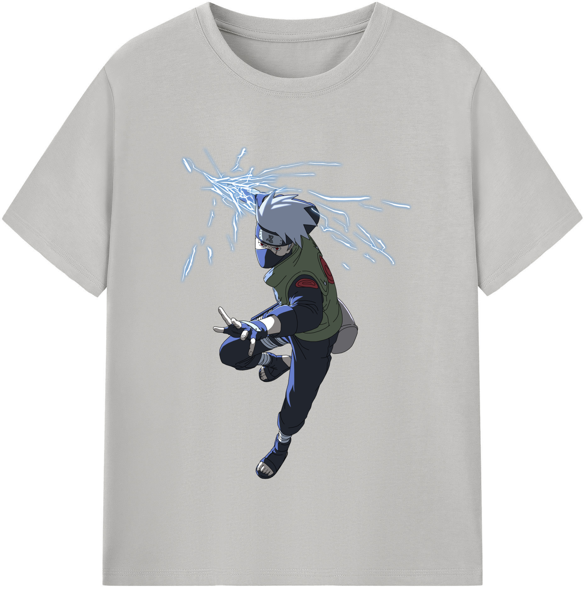 （画像用） NARUTO -ナルト- はたけ カカシ Hatake Kakashi レディースカジュアルプリントTシャツ（綿100％）
