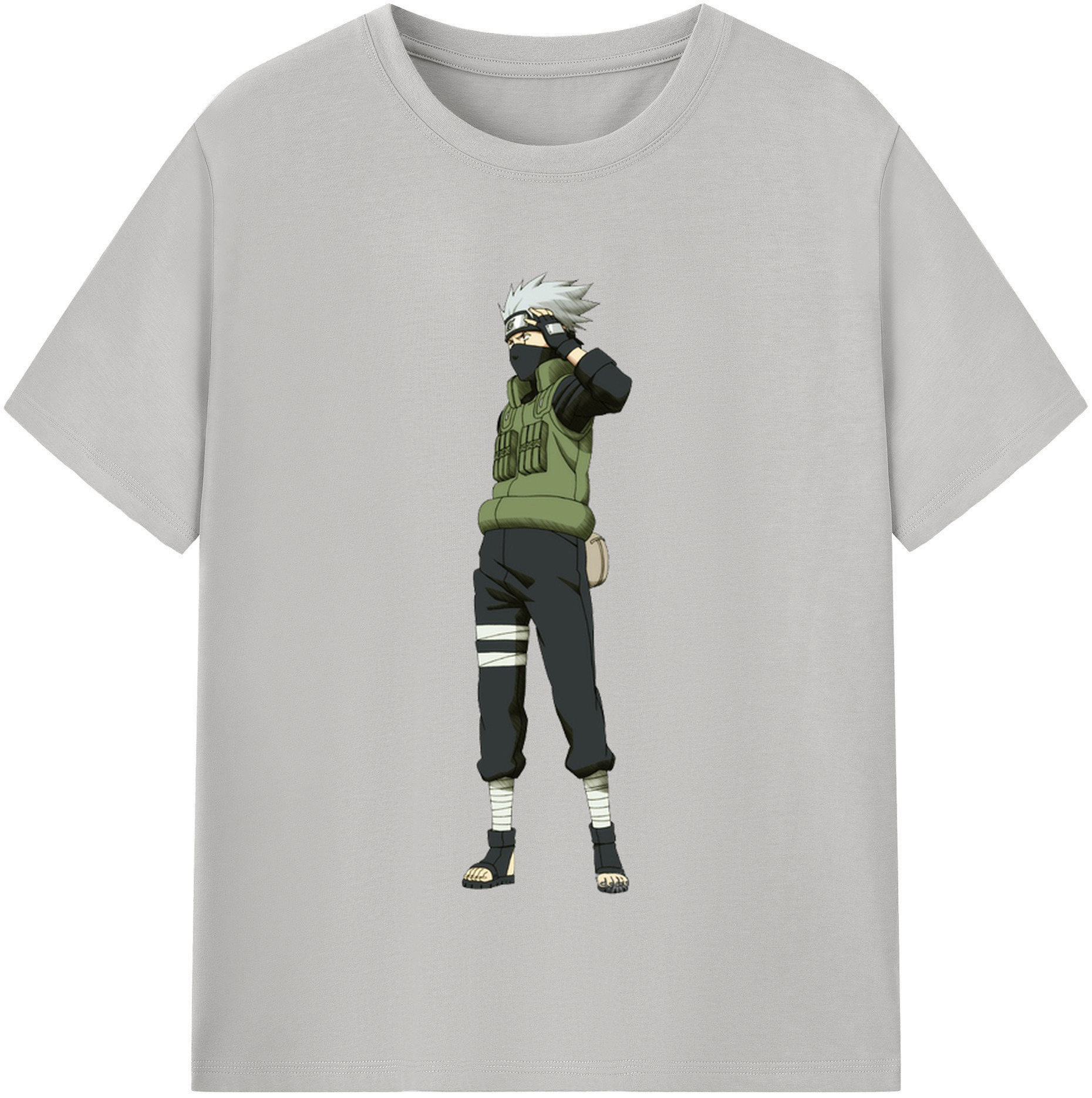 （画像用） NARUTO -ナルト- はたけ カカシ Hatake Kakashi レディースカジュアルプリントTシャツ（綿100％）