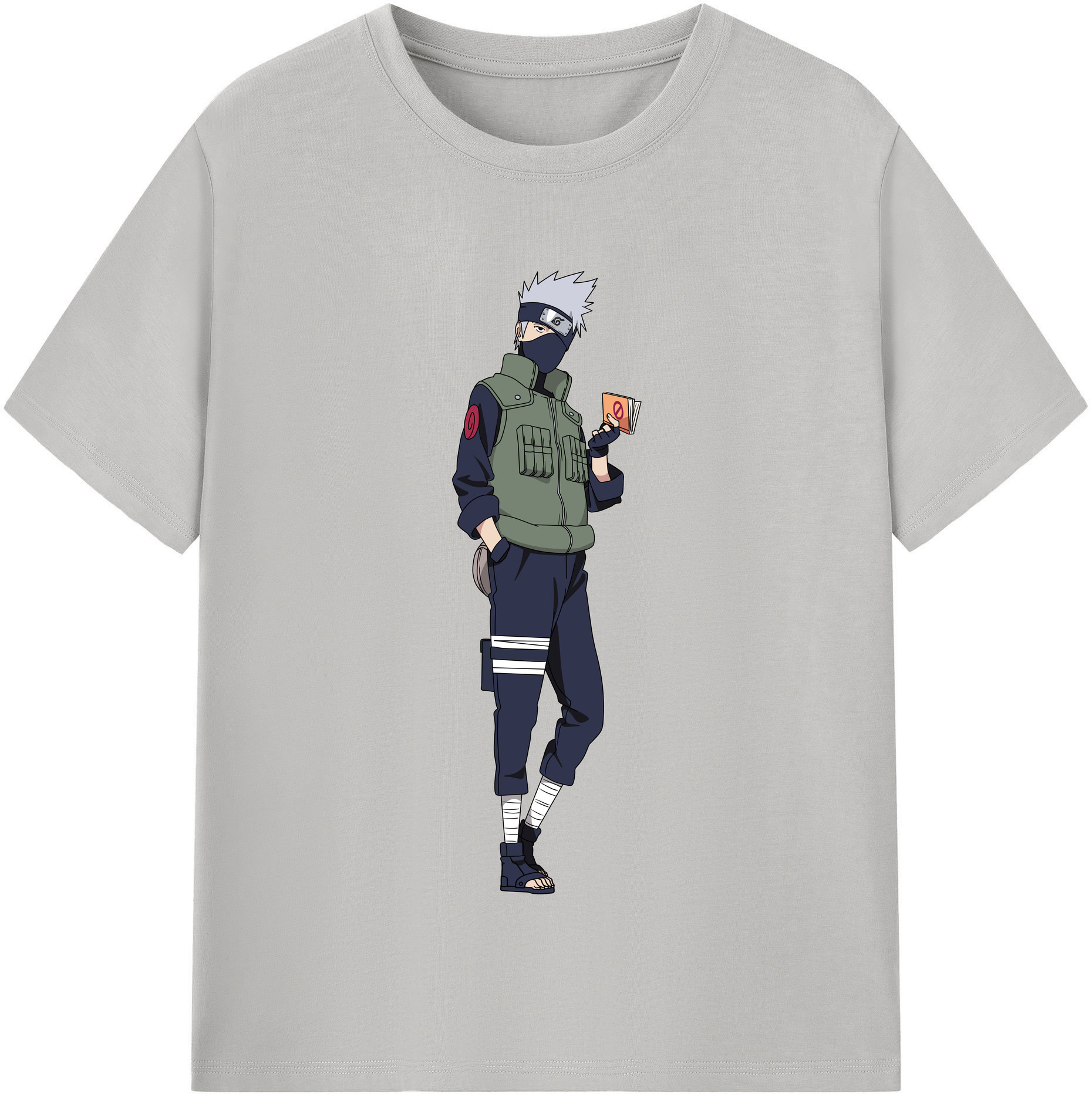 （画像用） NARUTO -ナルト- はたけ カカシ Hatake Kakashi レディースカジュアルプリントTシャツ（綿100％）