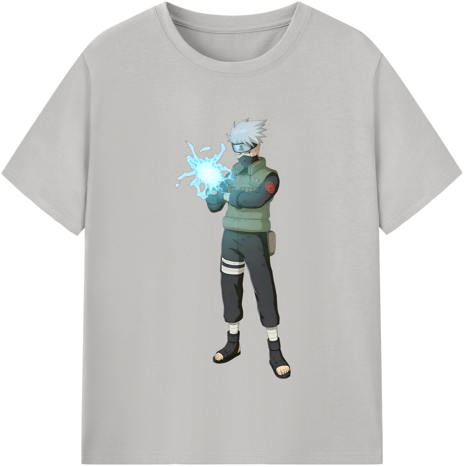 （画像用） NARUTO -ナルト- はたけ カカシ Hatake Kakashi レディースカジュアルプリントTシャツ（綿100％）